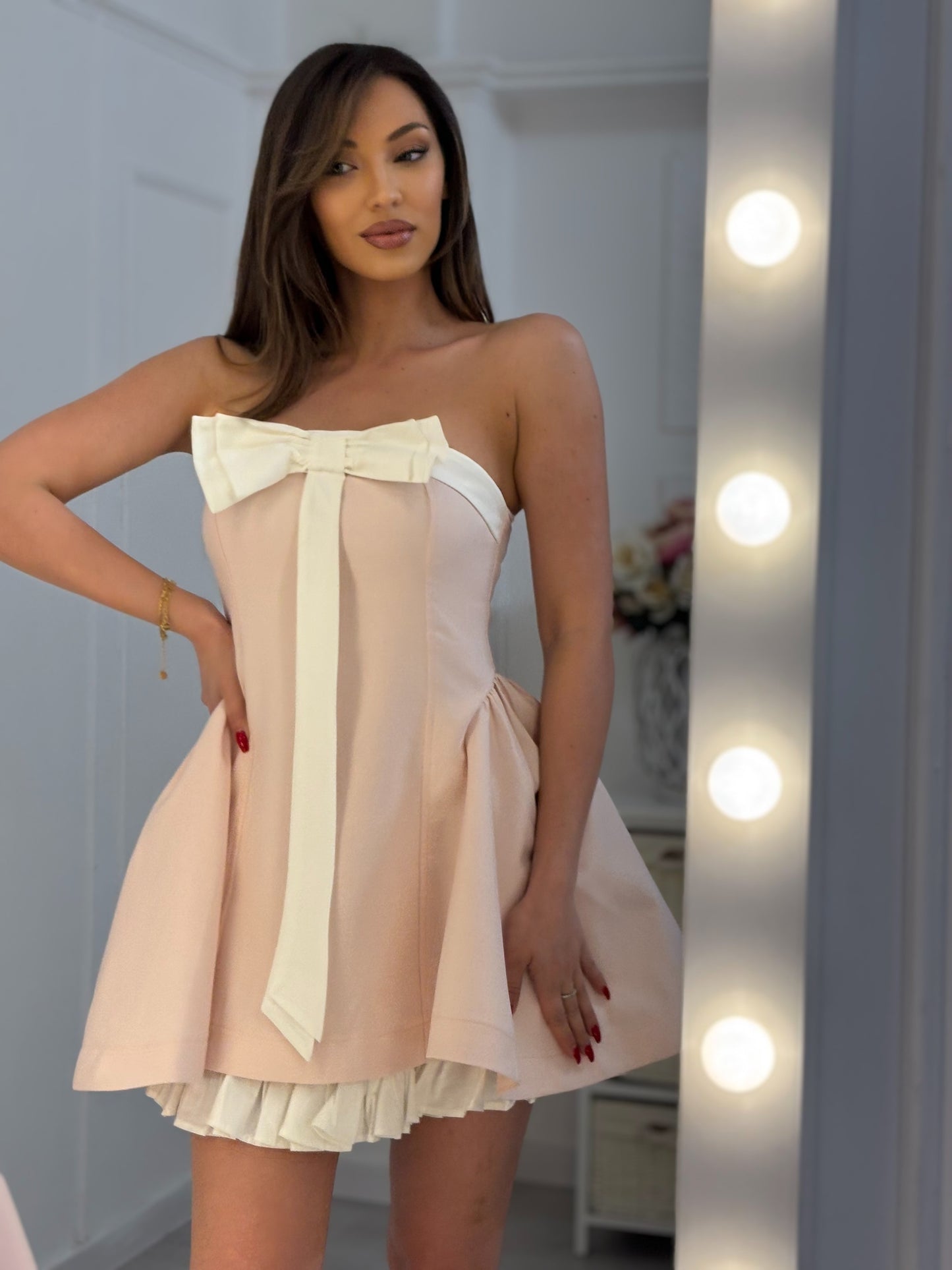 Candy Ribbon dress with ribbon