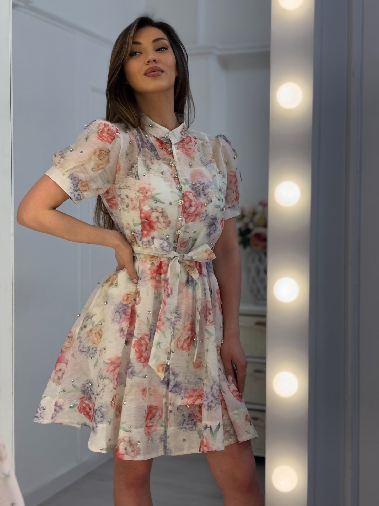 Rochie Sanity cu pietre