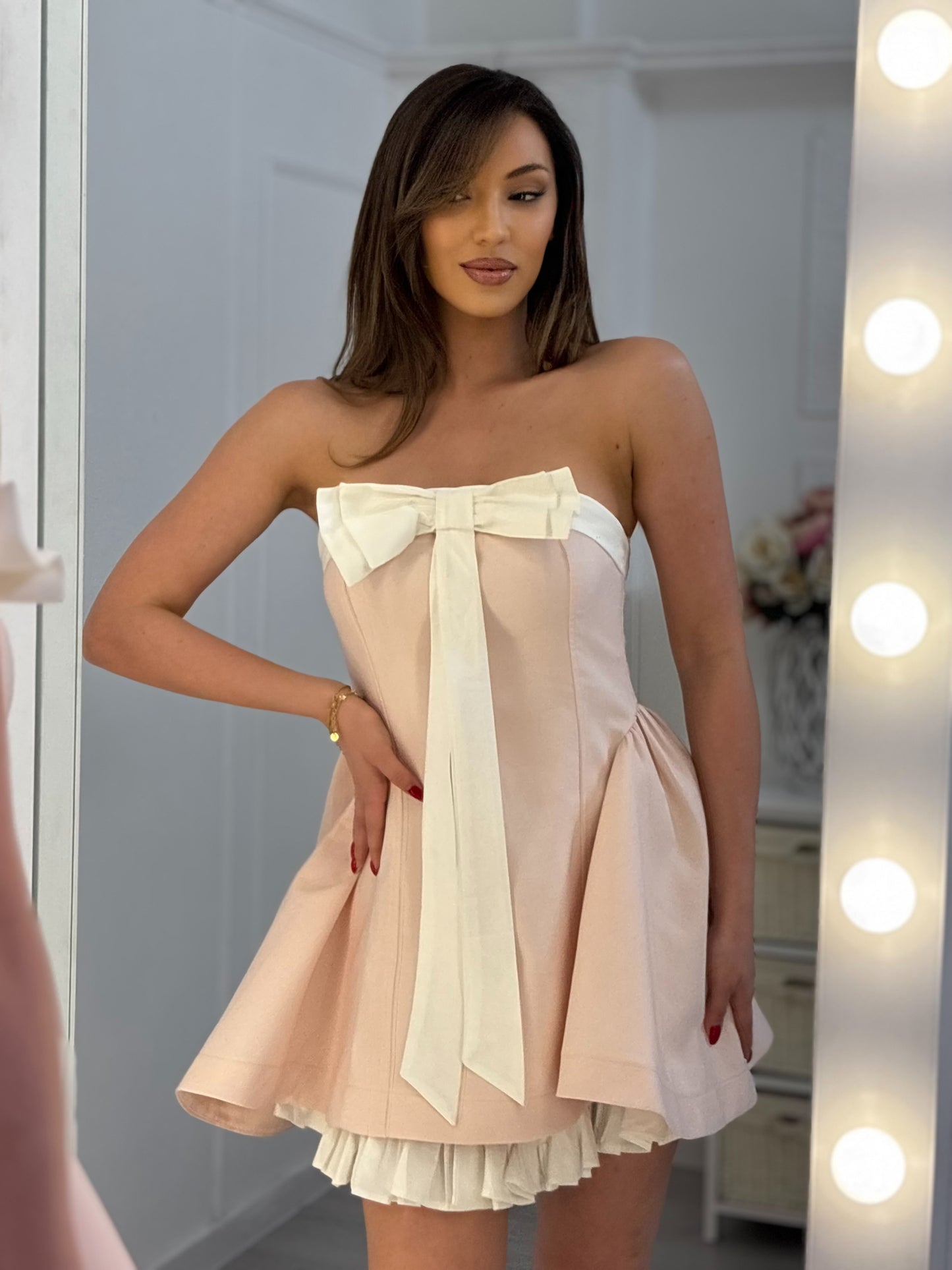 Candy Ribbon dress with ribbon