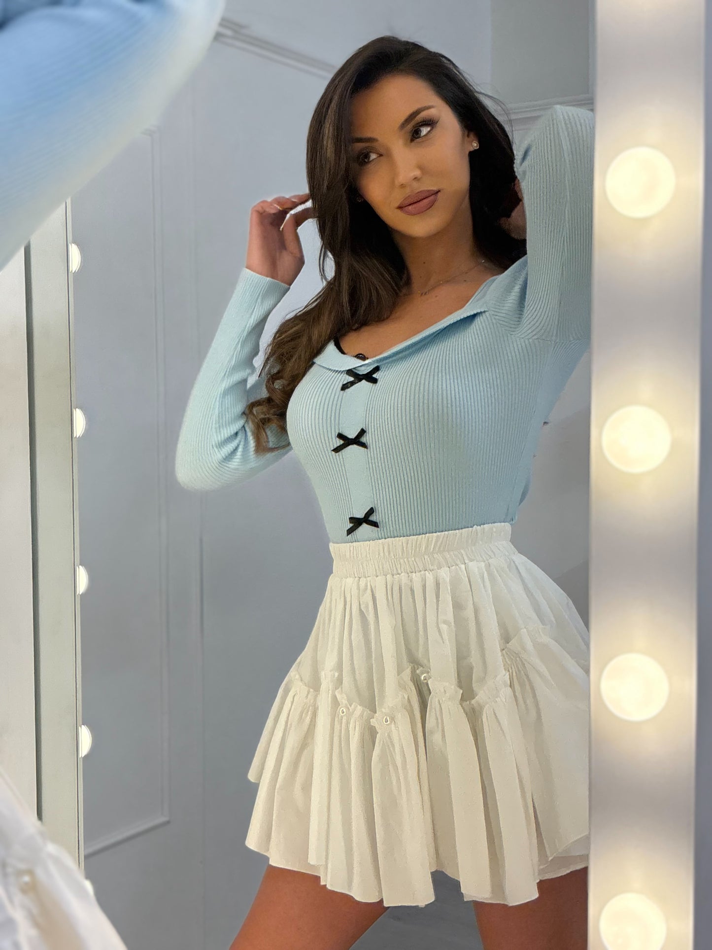 Блуза Little Princess с панделки и дантела