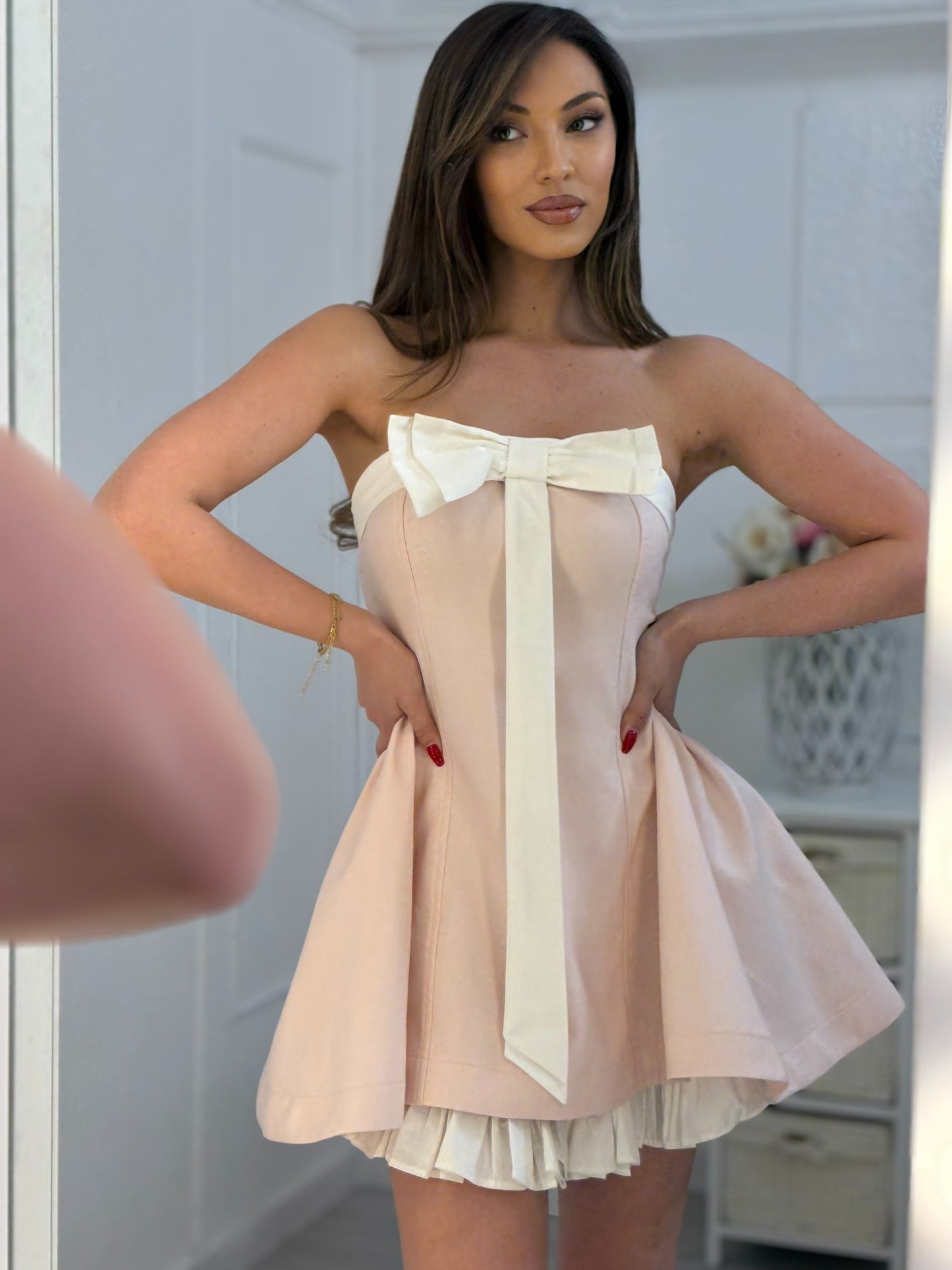 Candy Ribbon dress with ribbon