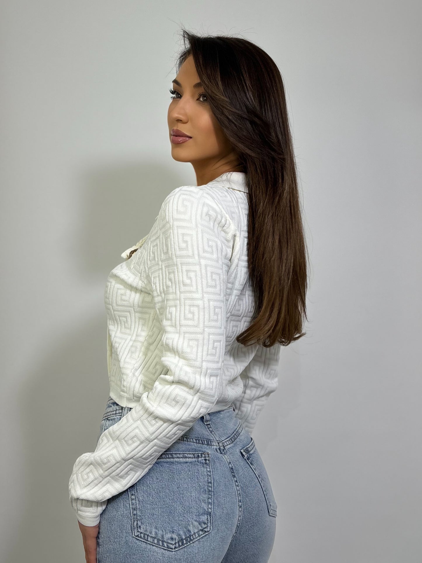 Cardigan Fency cu ornamente