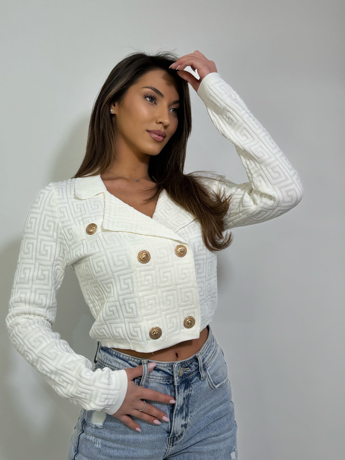 Cardigan Fency cu ornamente