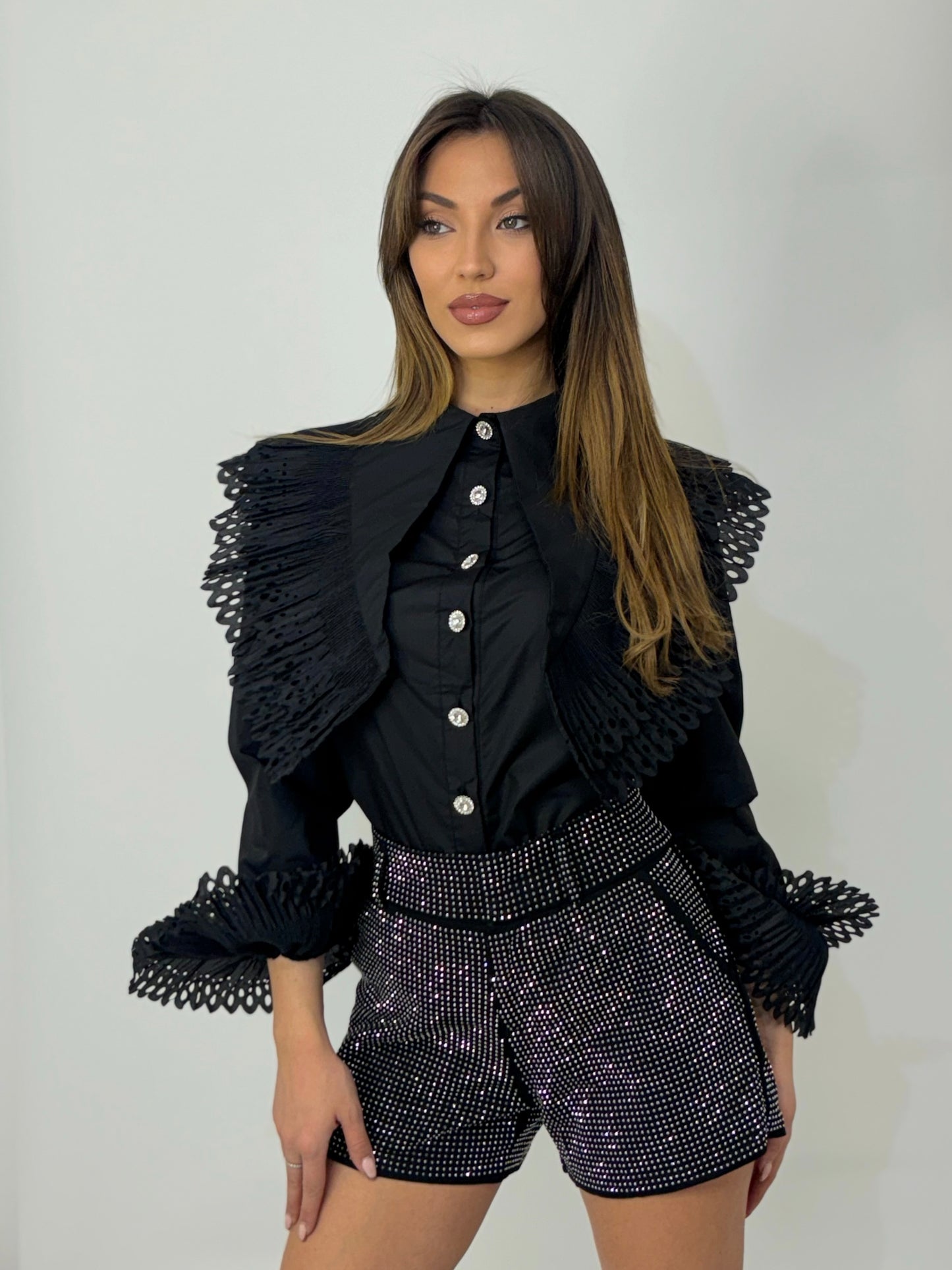 Pantaloni scurți cu pietre Make It