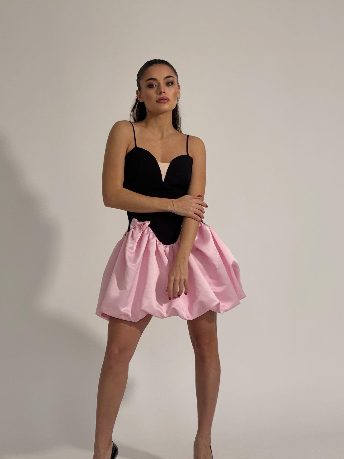 Rochie Gladys cu panglici