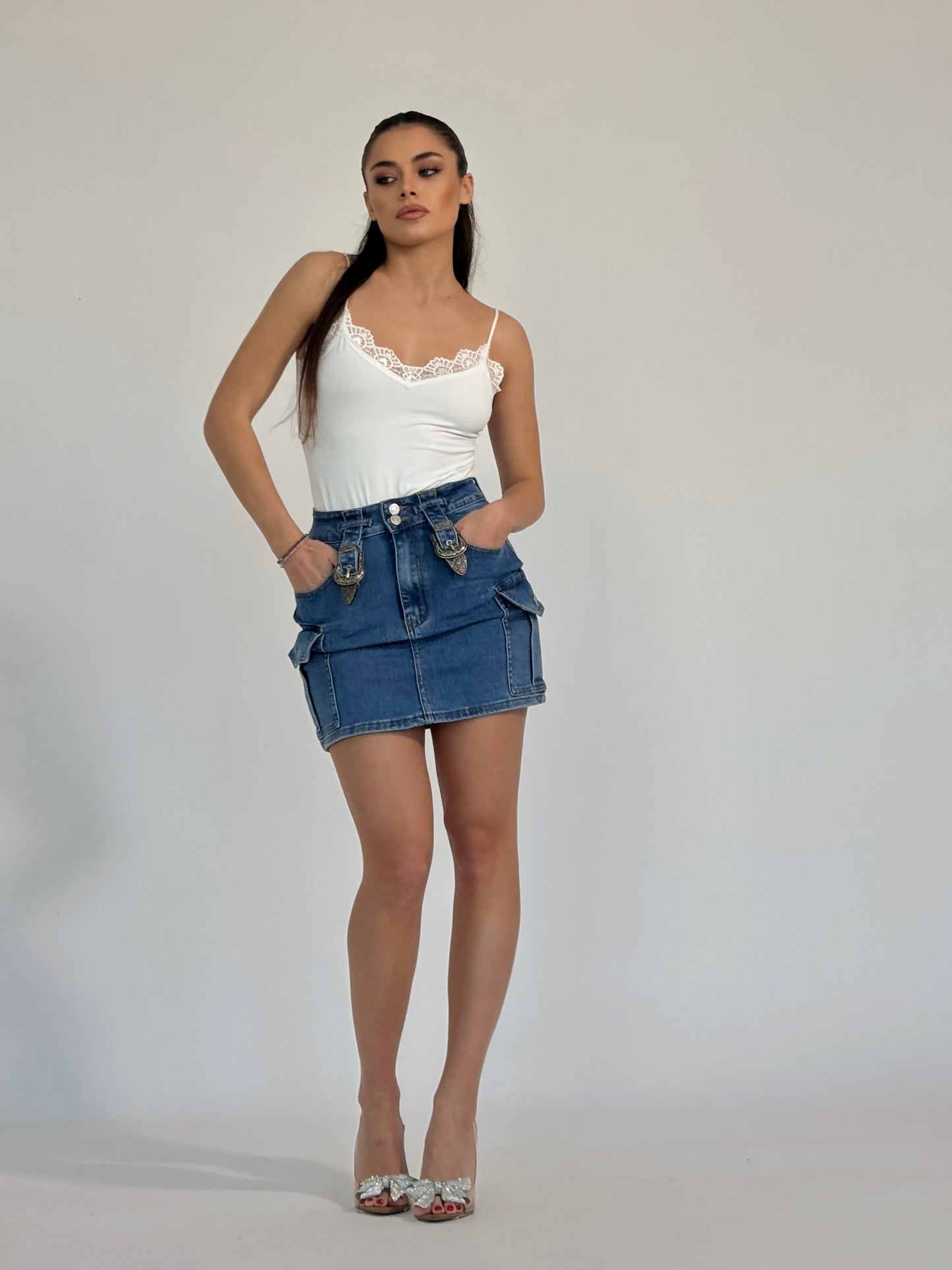 Fustă din denim Dominic