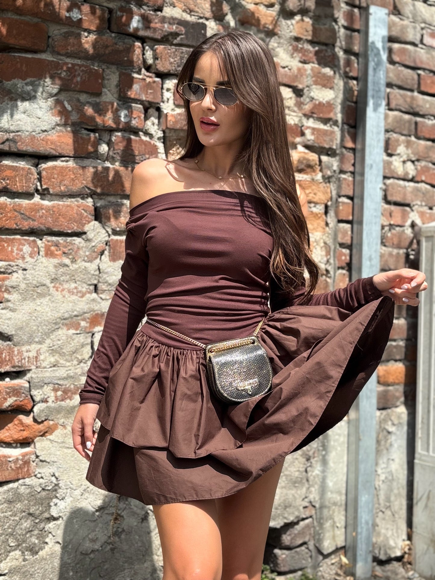 Рокля Bambina на волани