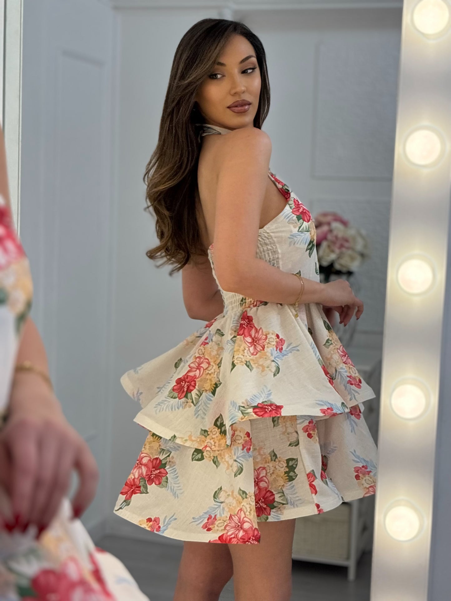 Darina dress with flowers