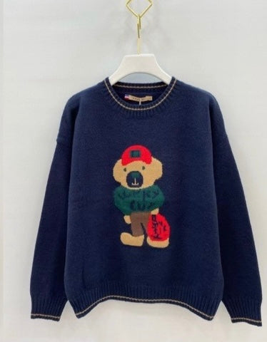 Pulover Fancy Bear cu lana