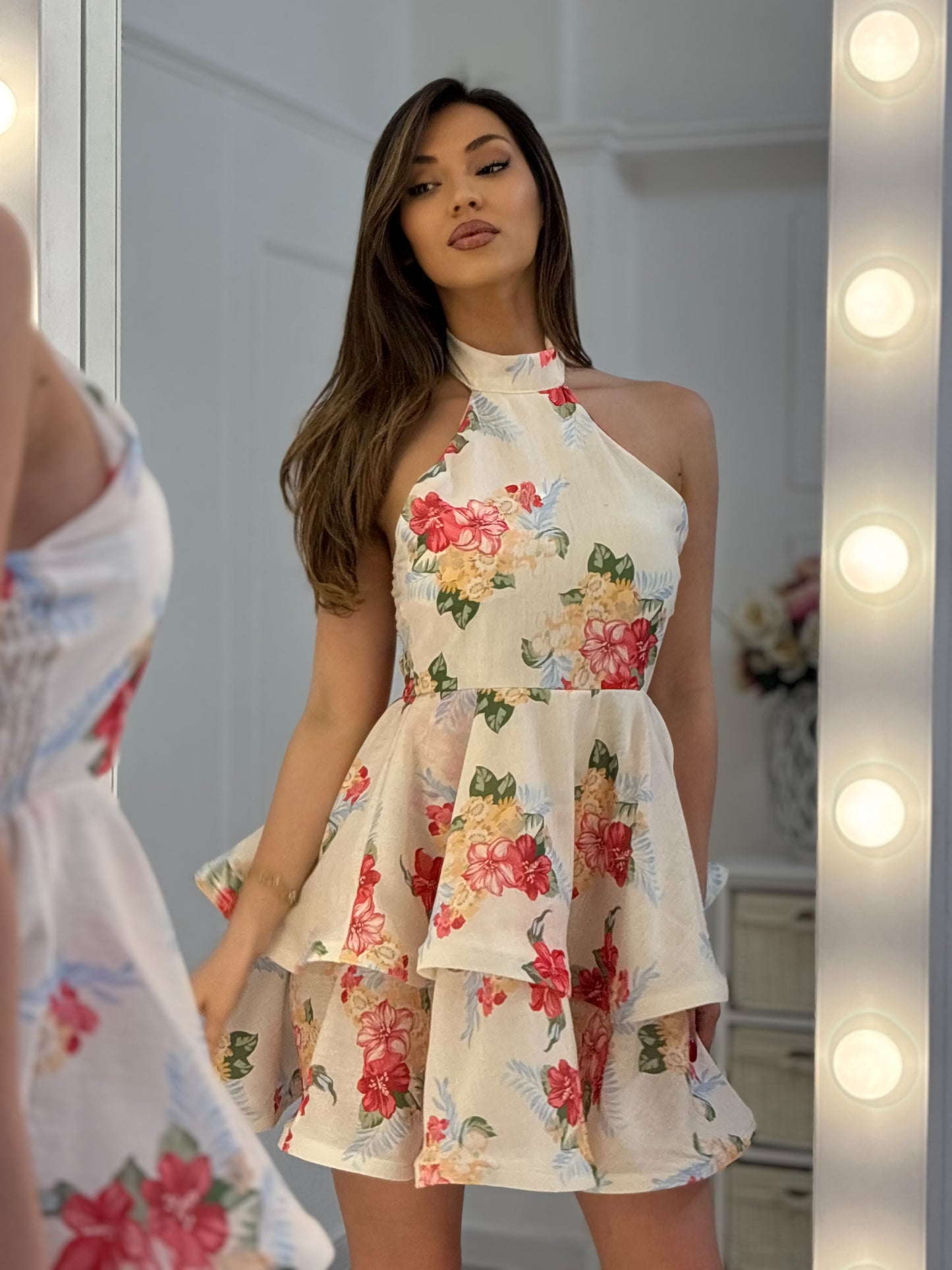 Darina dress with flowers