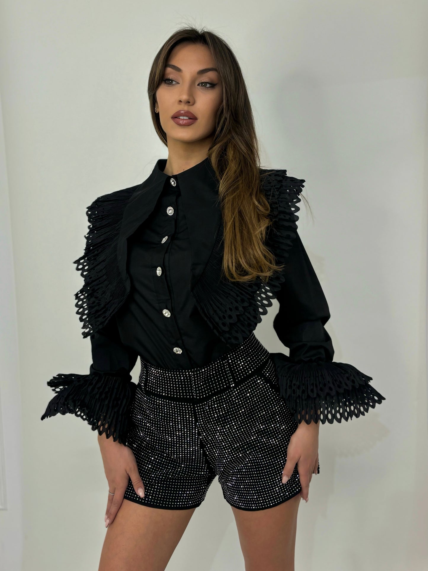 Pantaloni scurți cu pietre Make It