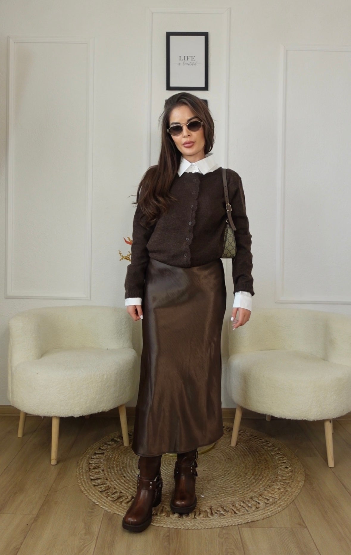 Сатенена пола Mocca