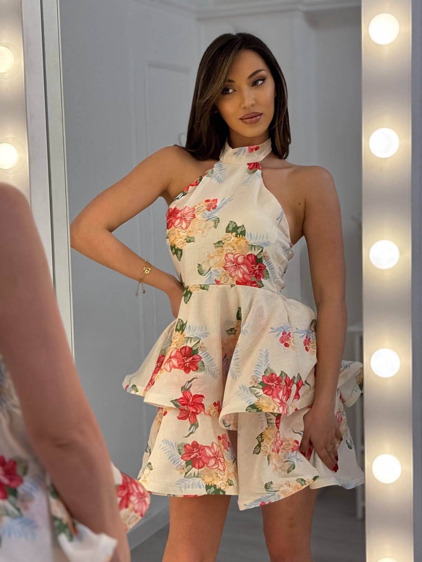 Darina dress with flowers