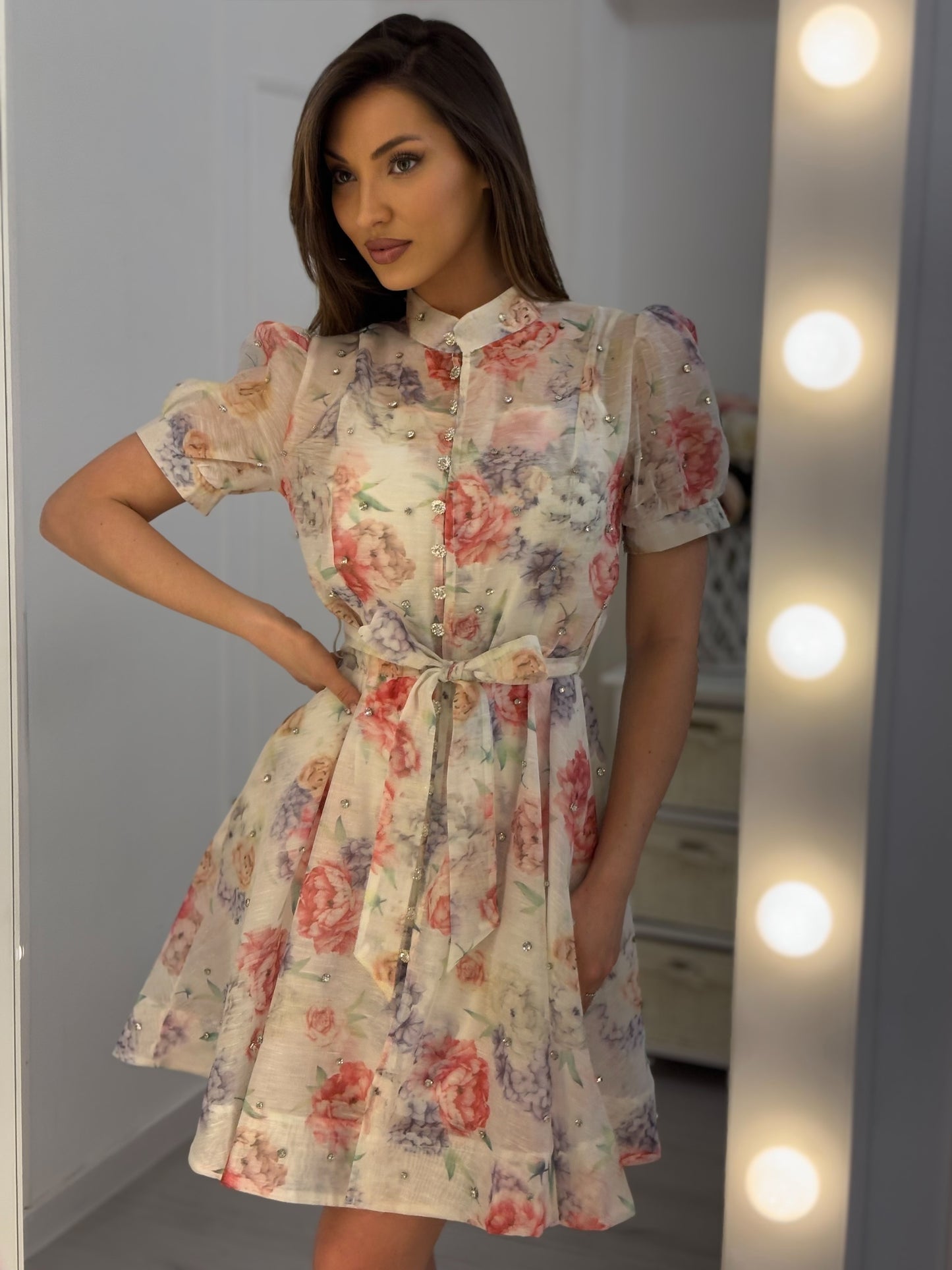 Rochie Sanity cu pietre