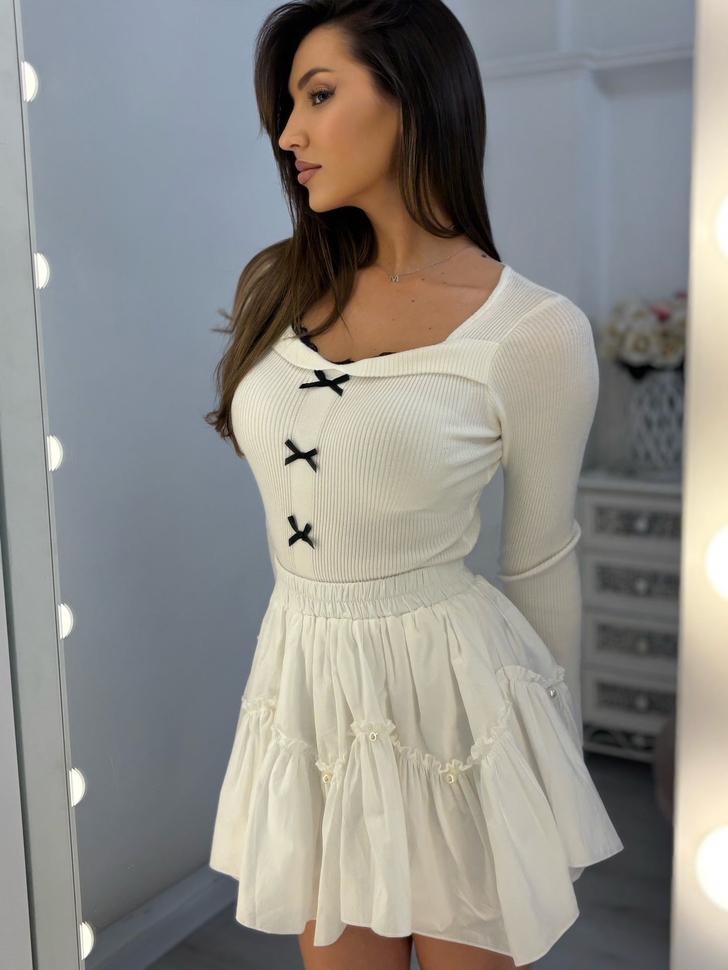 Блуза Little Princess с панделки и дантела