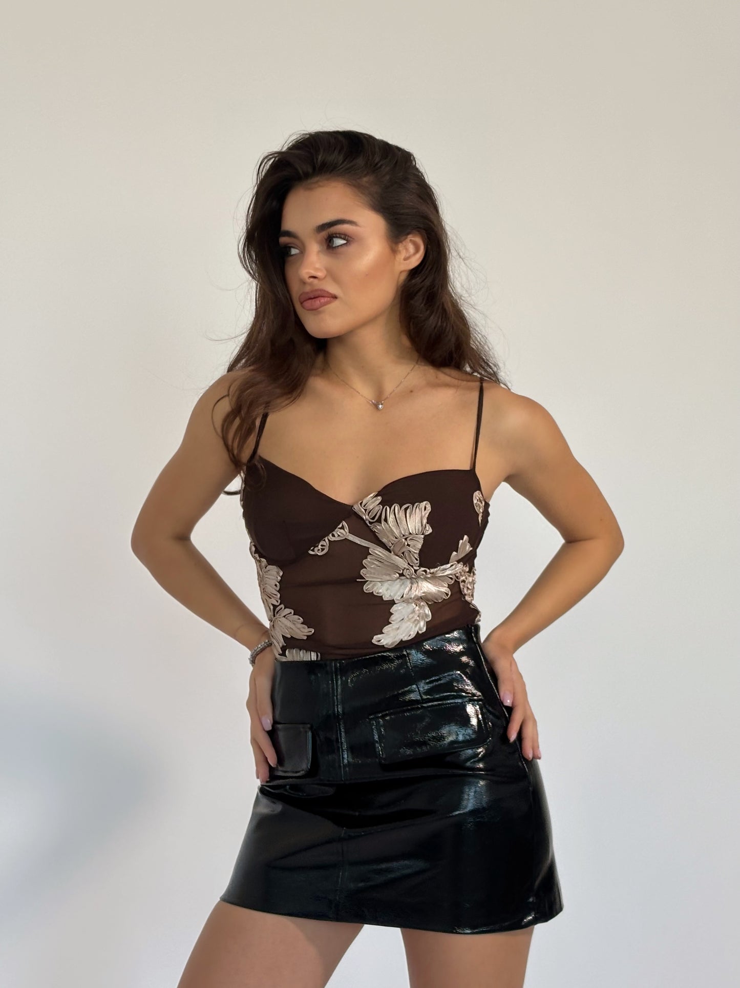 Боди Fabina с бродерия