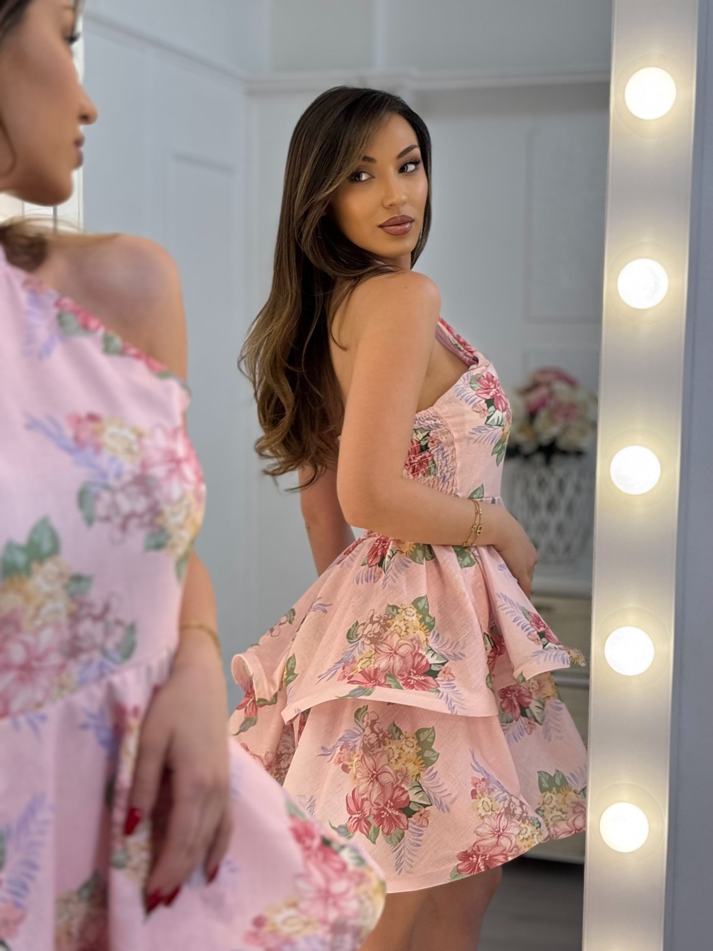 Darina dress with flowers