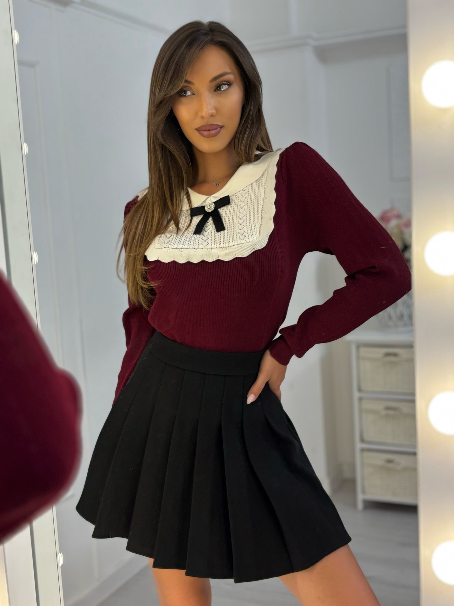 Блуза Doroty с яка и панделка