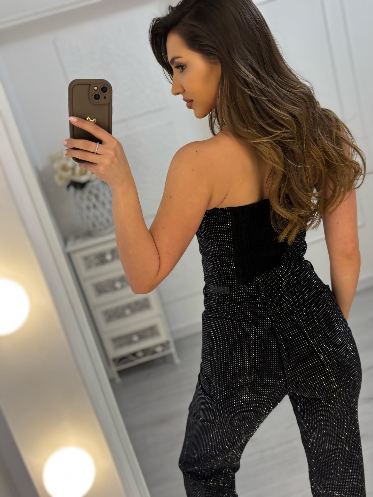 Дънки с камъни Glam