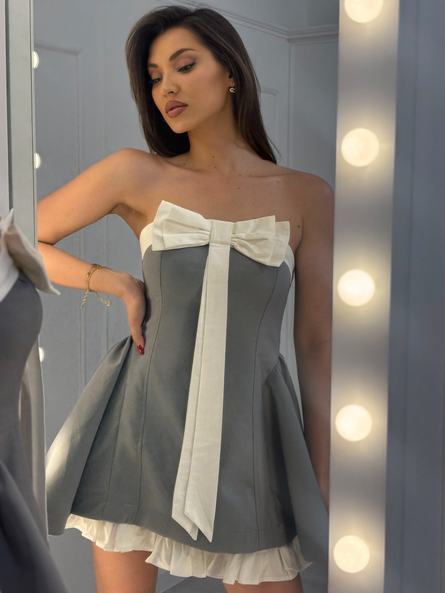 Candy Ribbon dress with ribbon