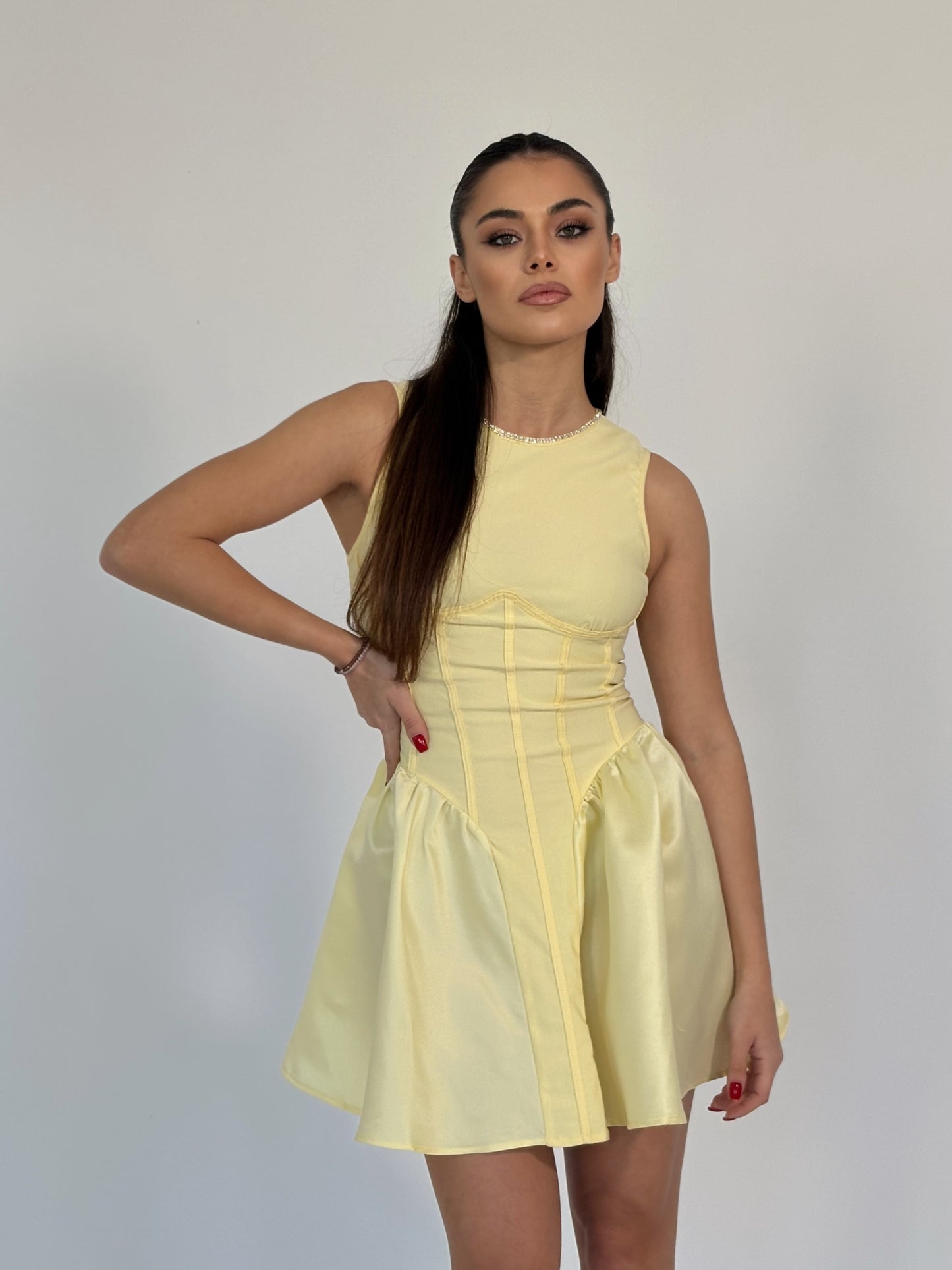 Lolla dress with satin