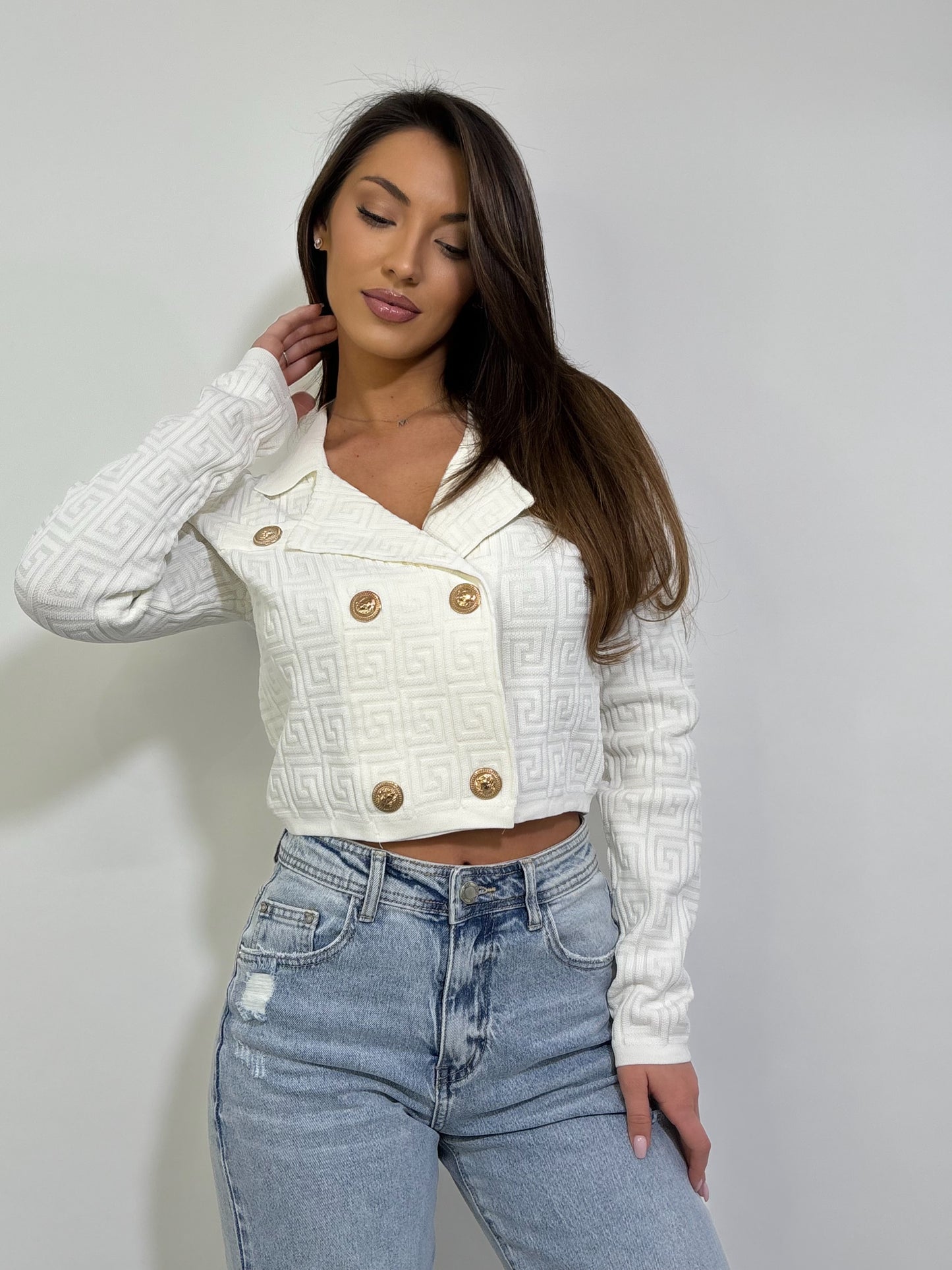 Cardigan Fency cu ornamente