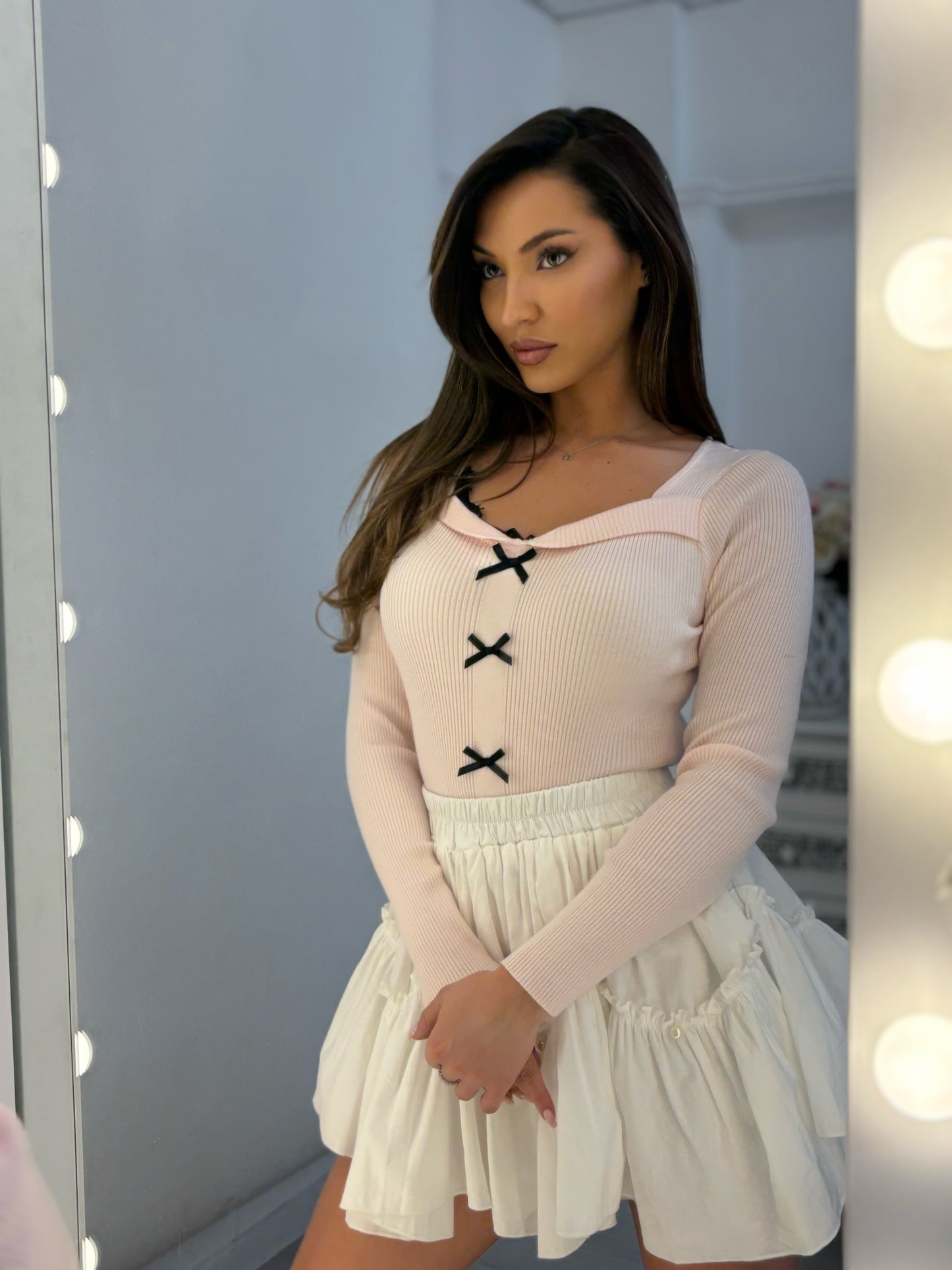 Блуза Little Princess с панделки и дантела