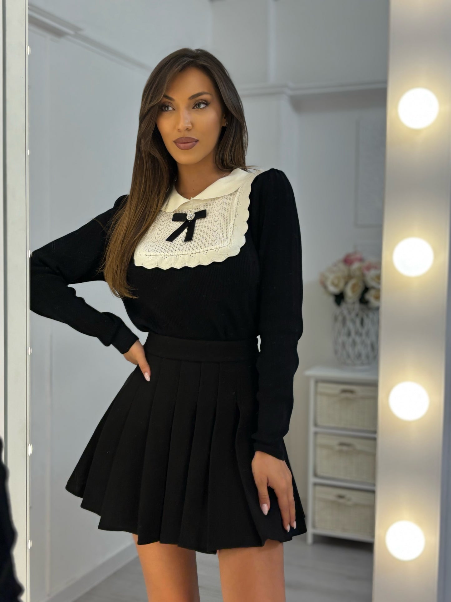 Блуза Doroty с яка и панделка