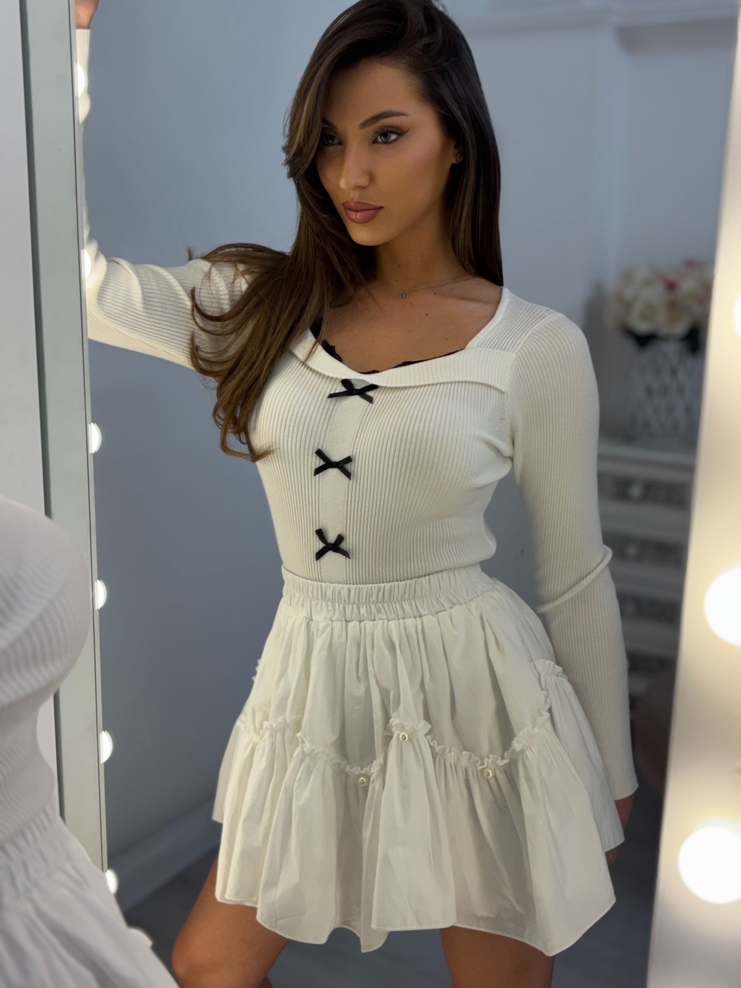 Блуза Little Princess с панделки и дантела