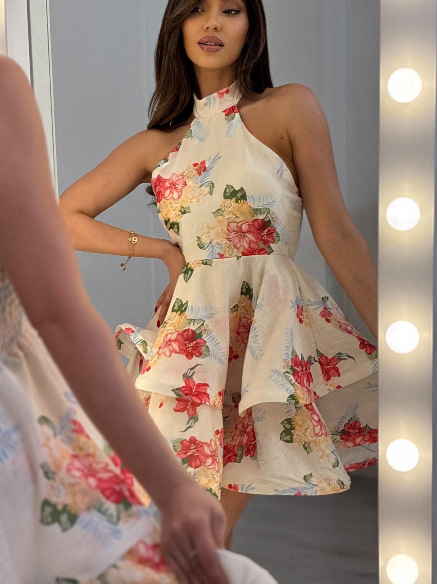 Darina dress with flowers