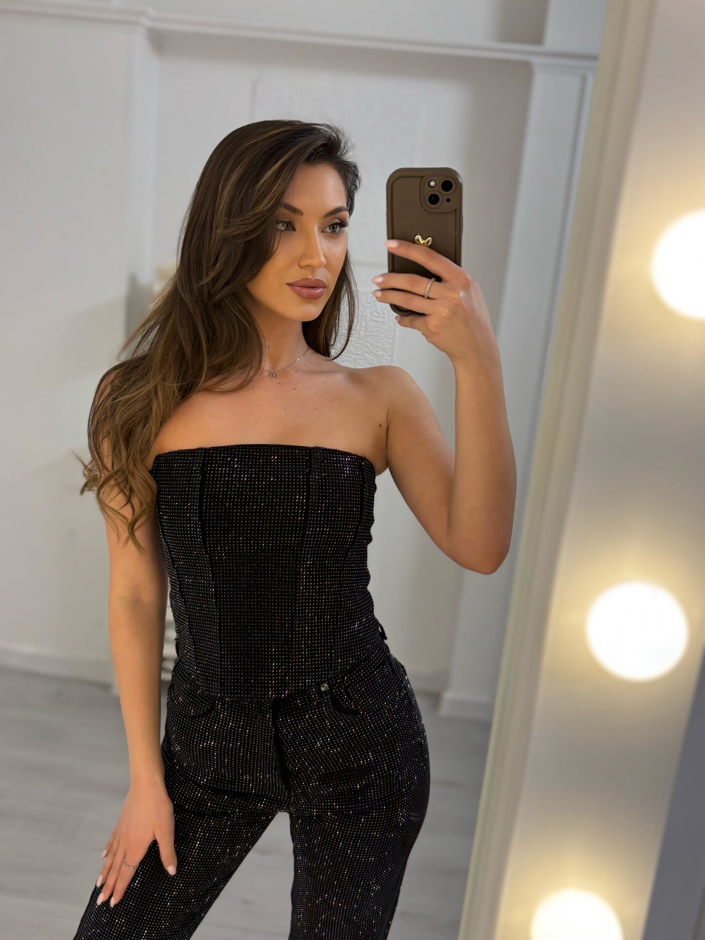 Дънки с камъни Glam