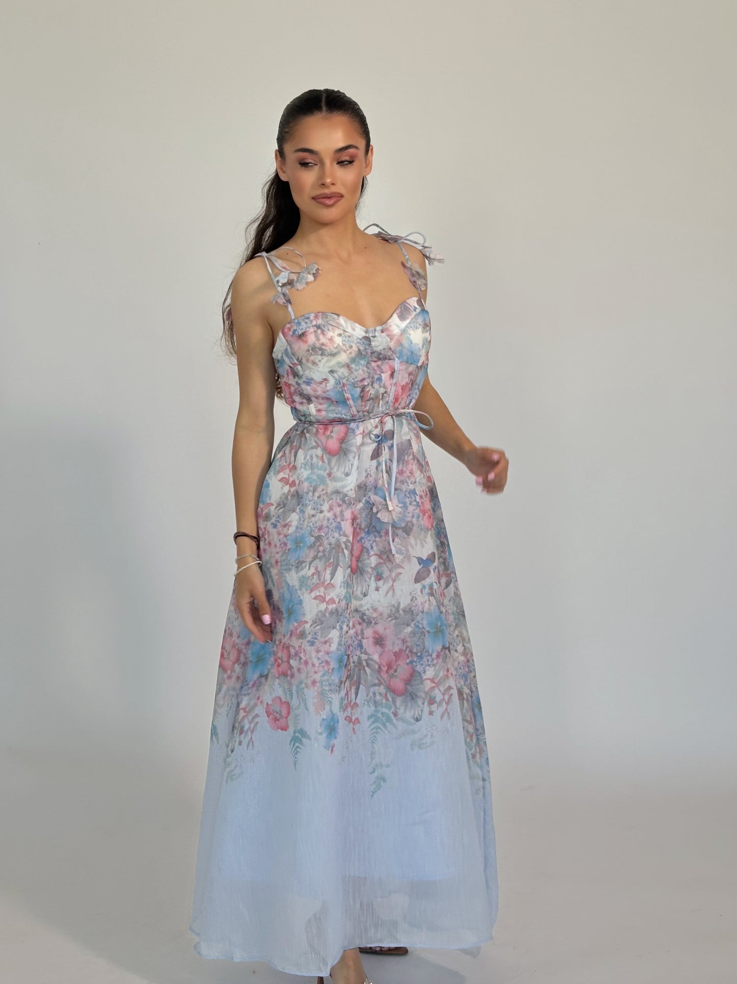 Дълга рокля на цветя Marilinda