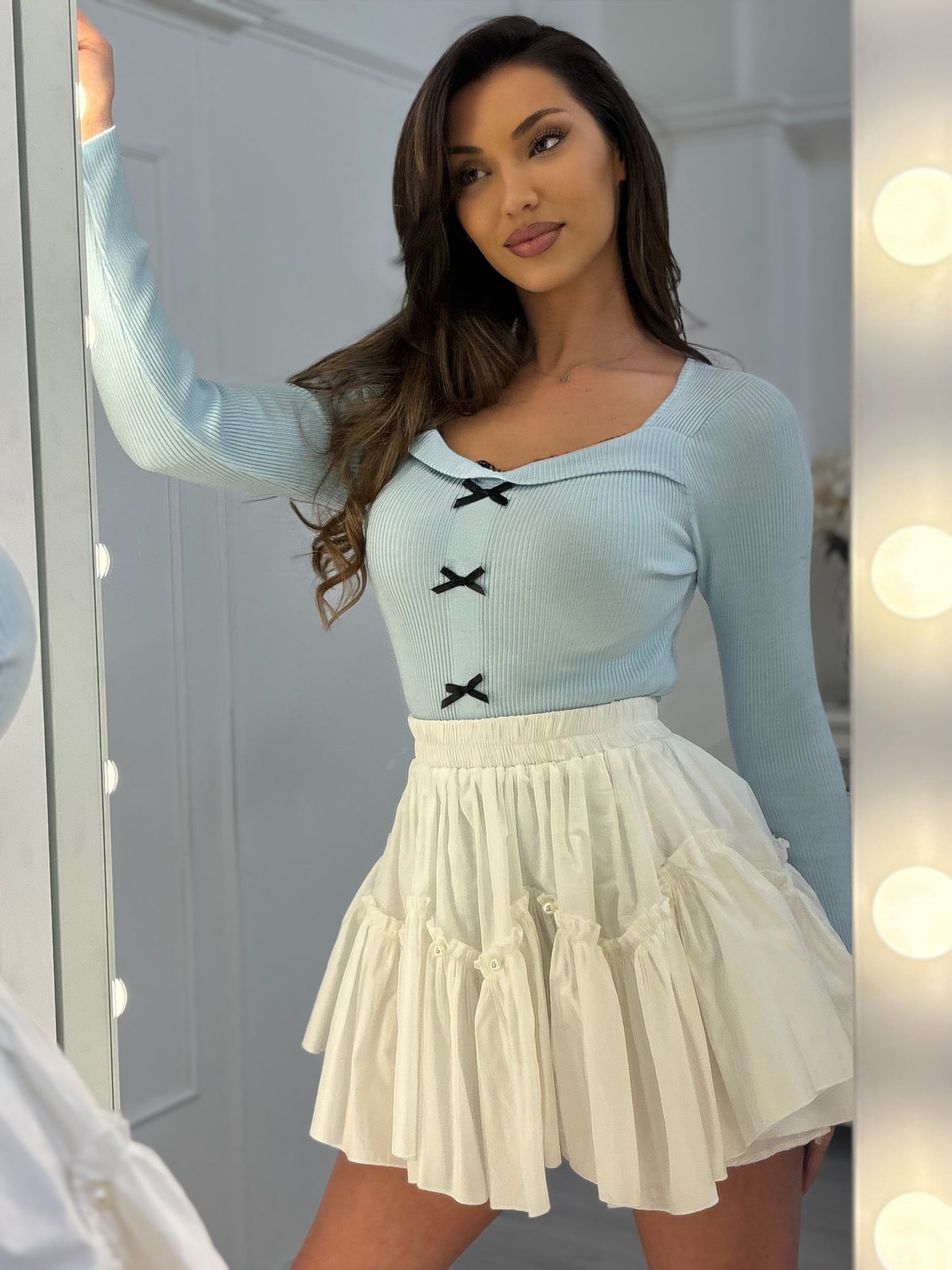 Блуза Little Princess с панделки и дантела