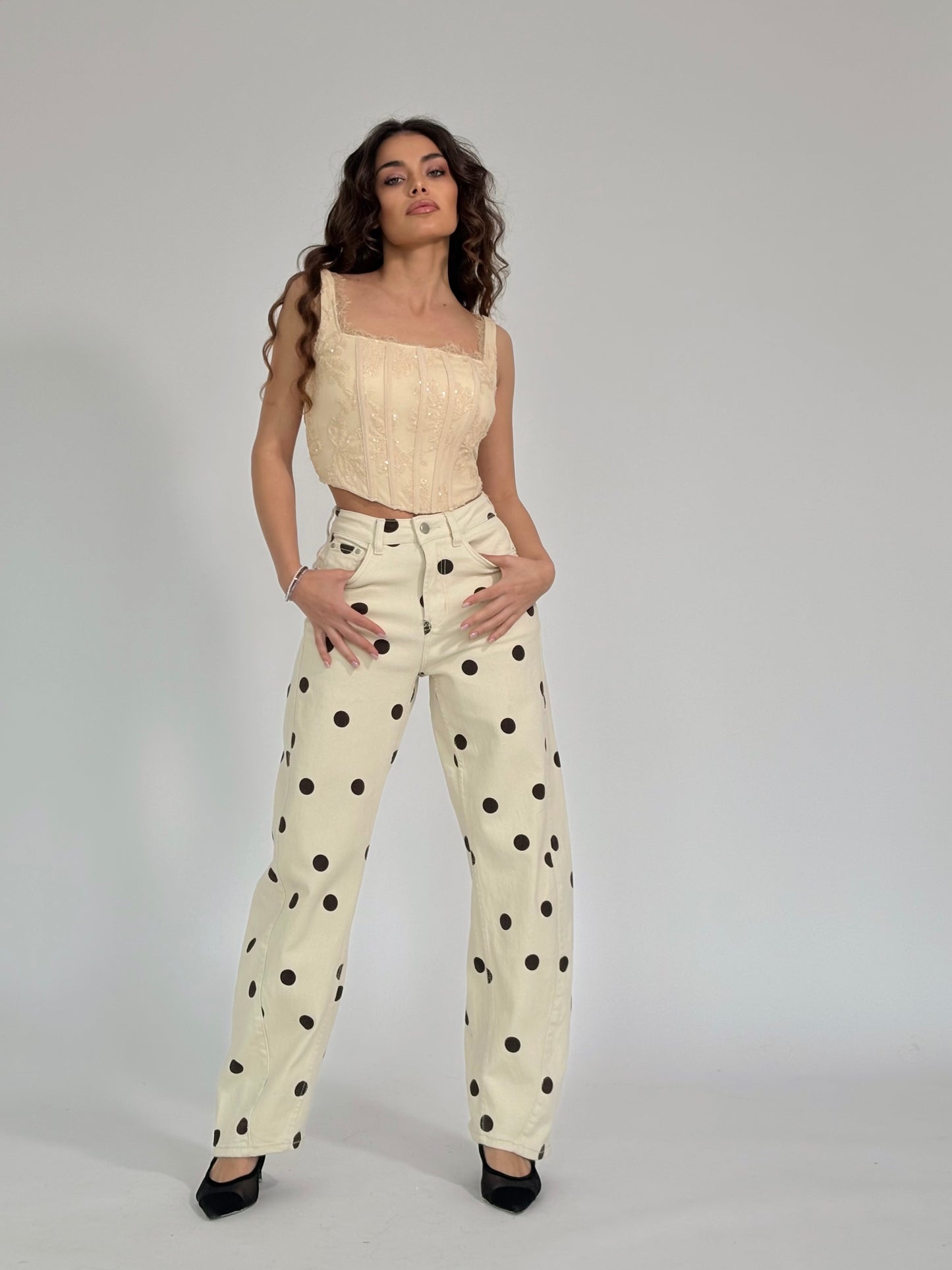 Дънки на точки Polka Dots