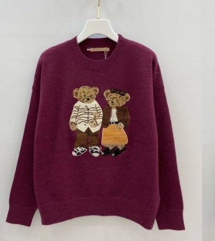 Pulover din lână Mr & Mrs Bear