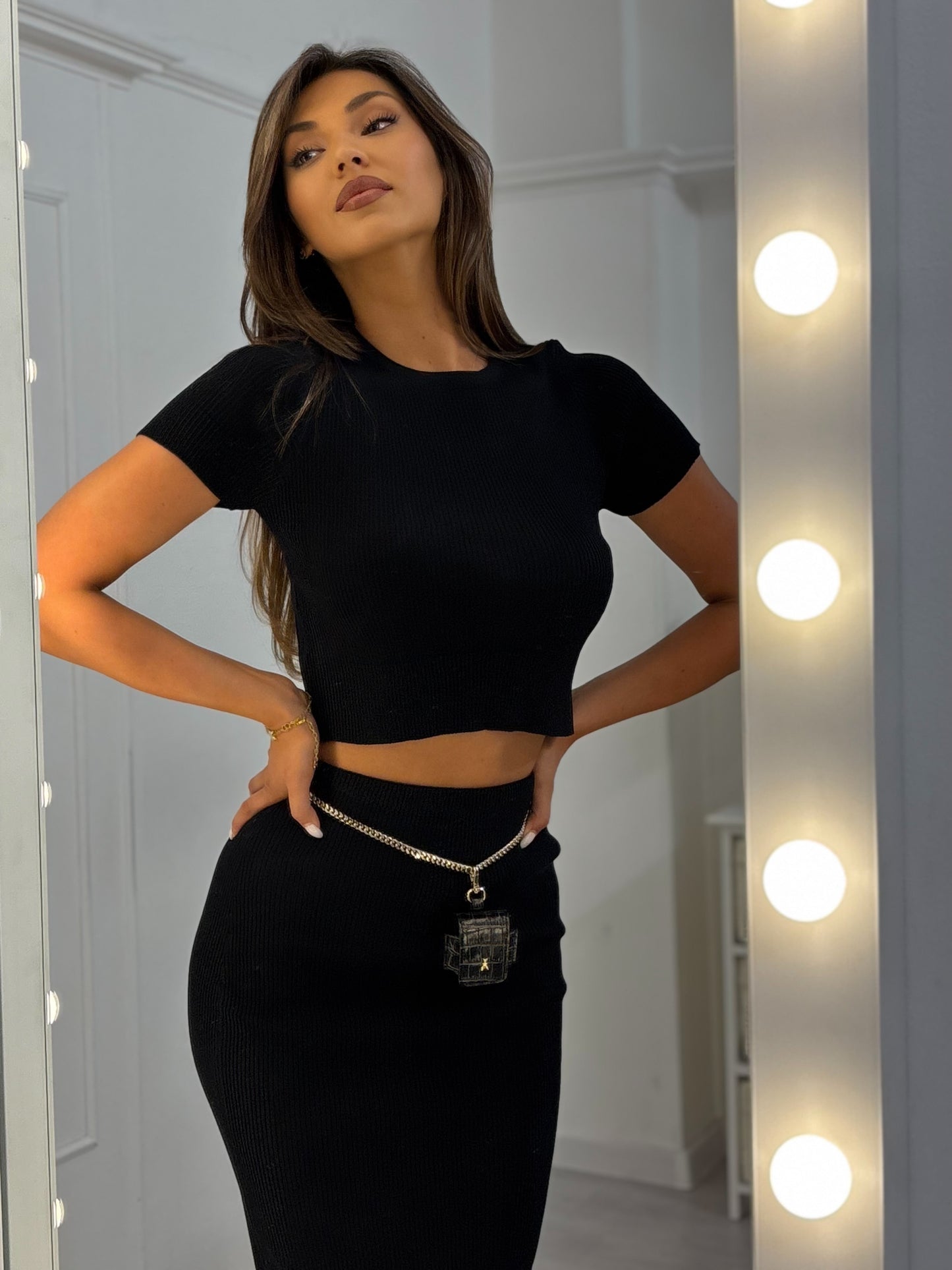 Сет Dorina от стегнато рипсено плетиво