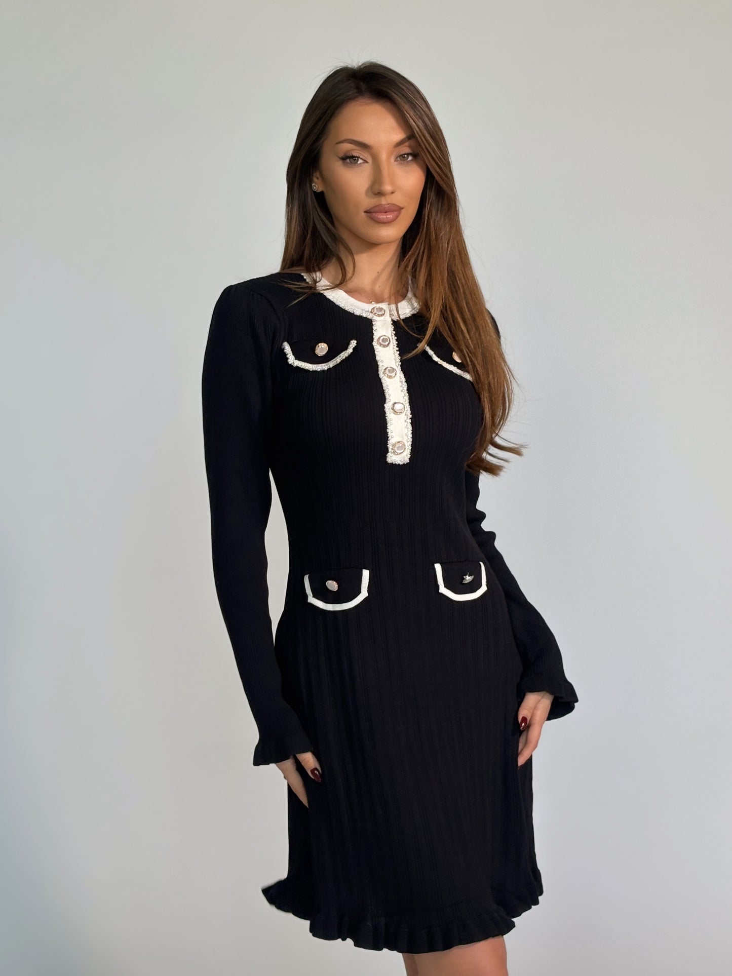 Рокля Relina от фино плетиво