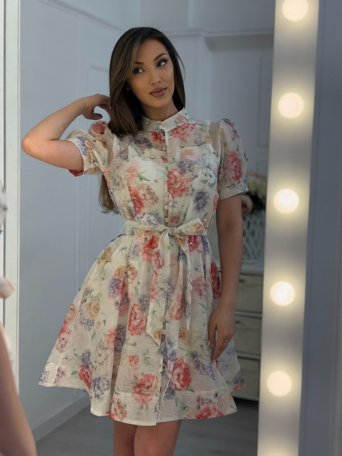 Rochie Sanity cu pietre