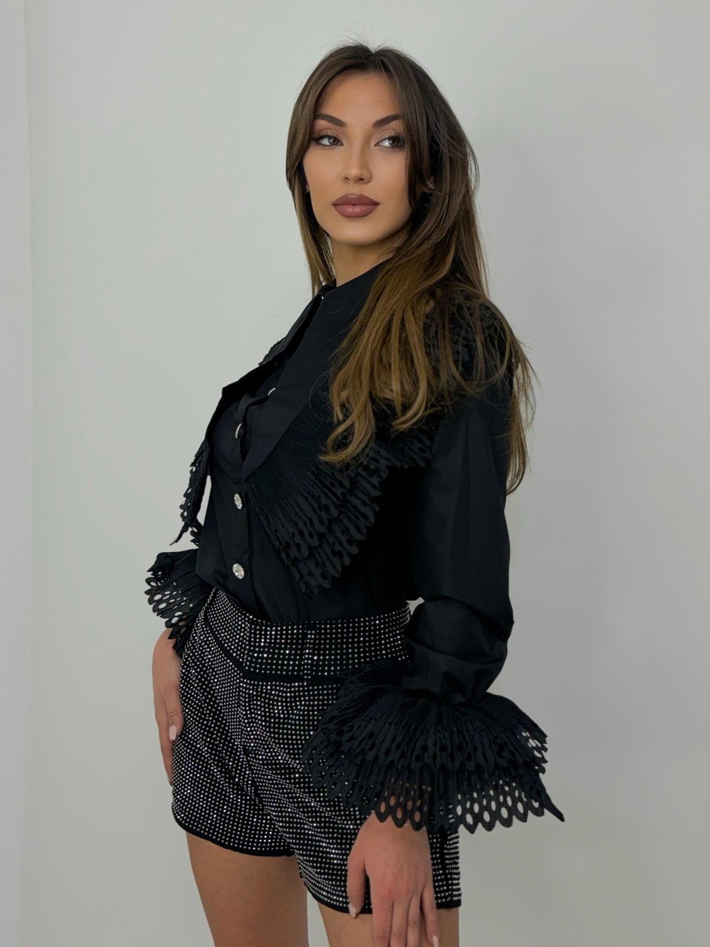 Pantaloni scurți cu pietre Make It