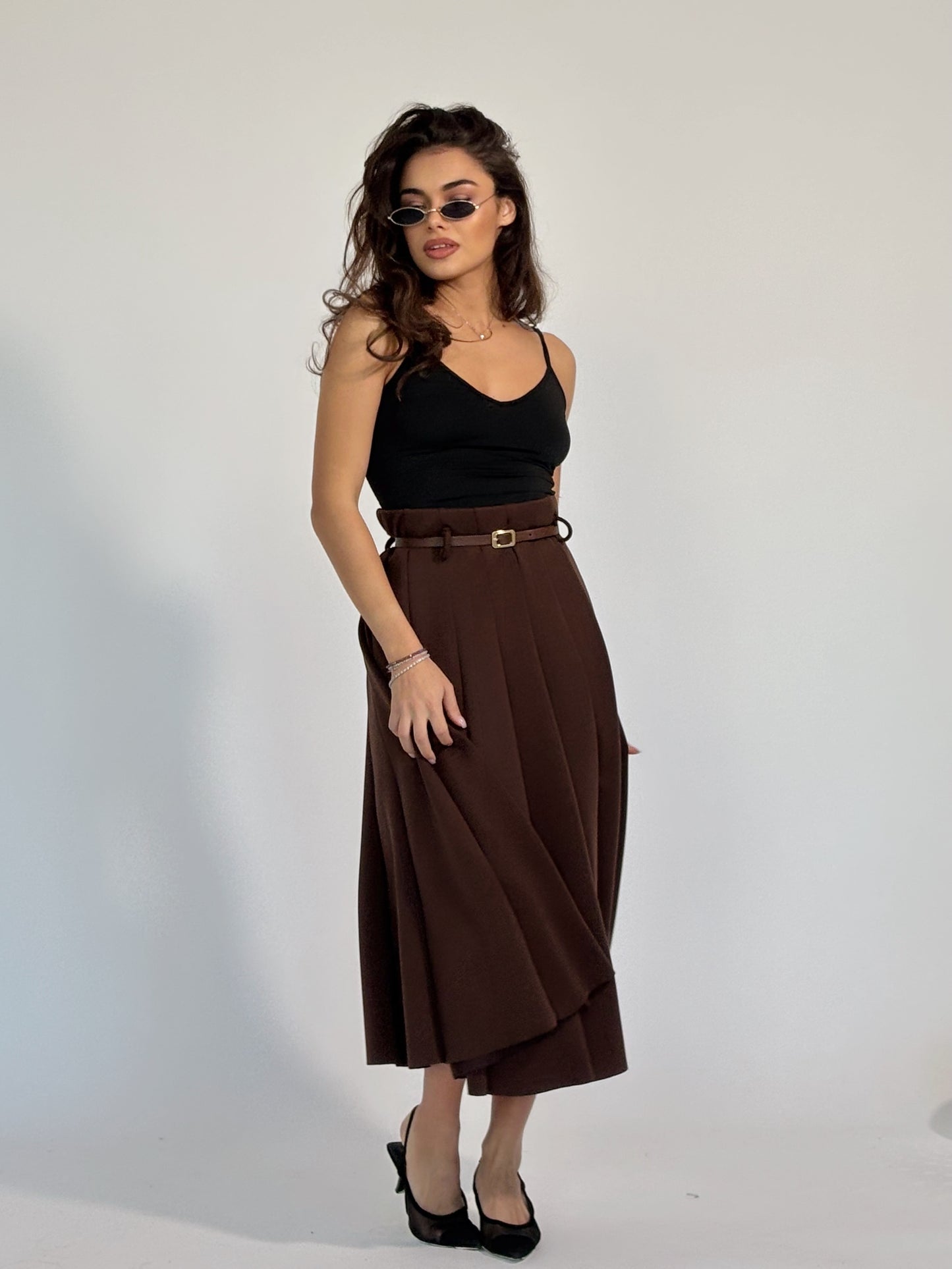 Миди пола с колан Amala