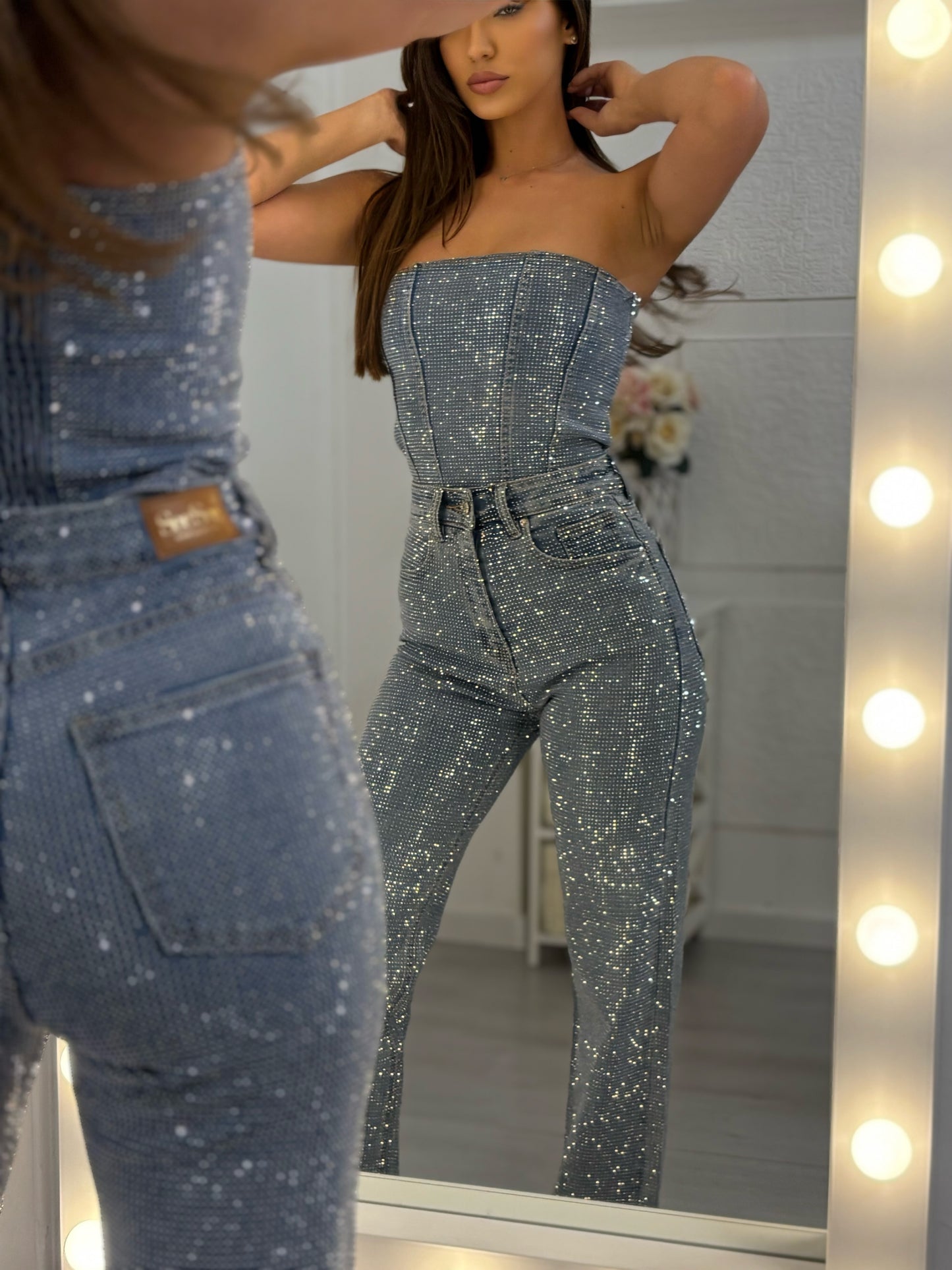 Бюстие с камъни Glam