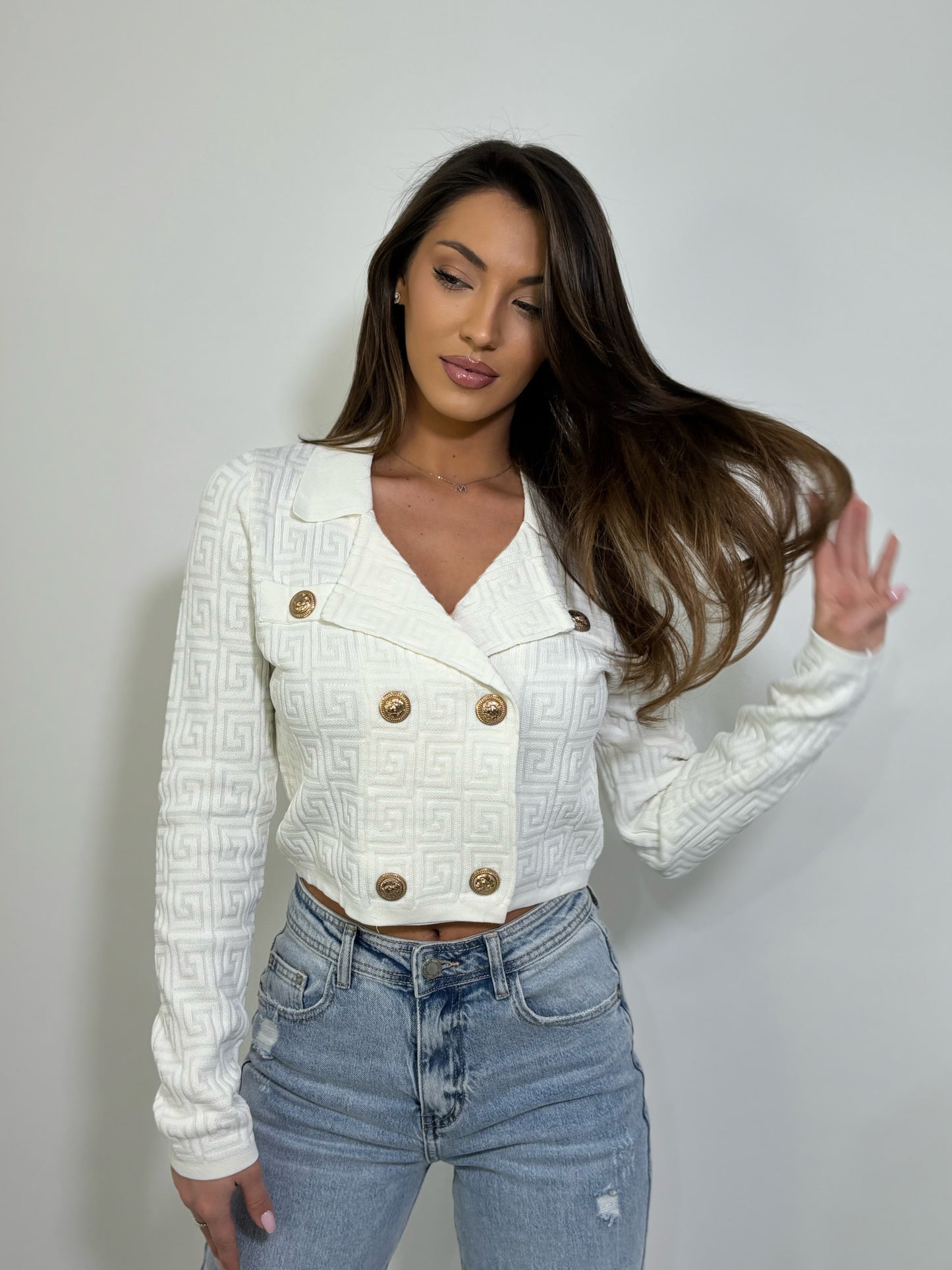 Cardigan Fency cu ornamente