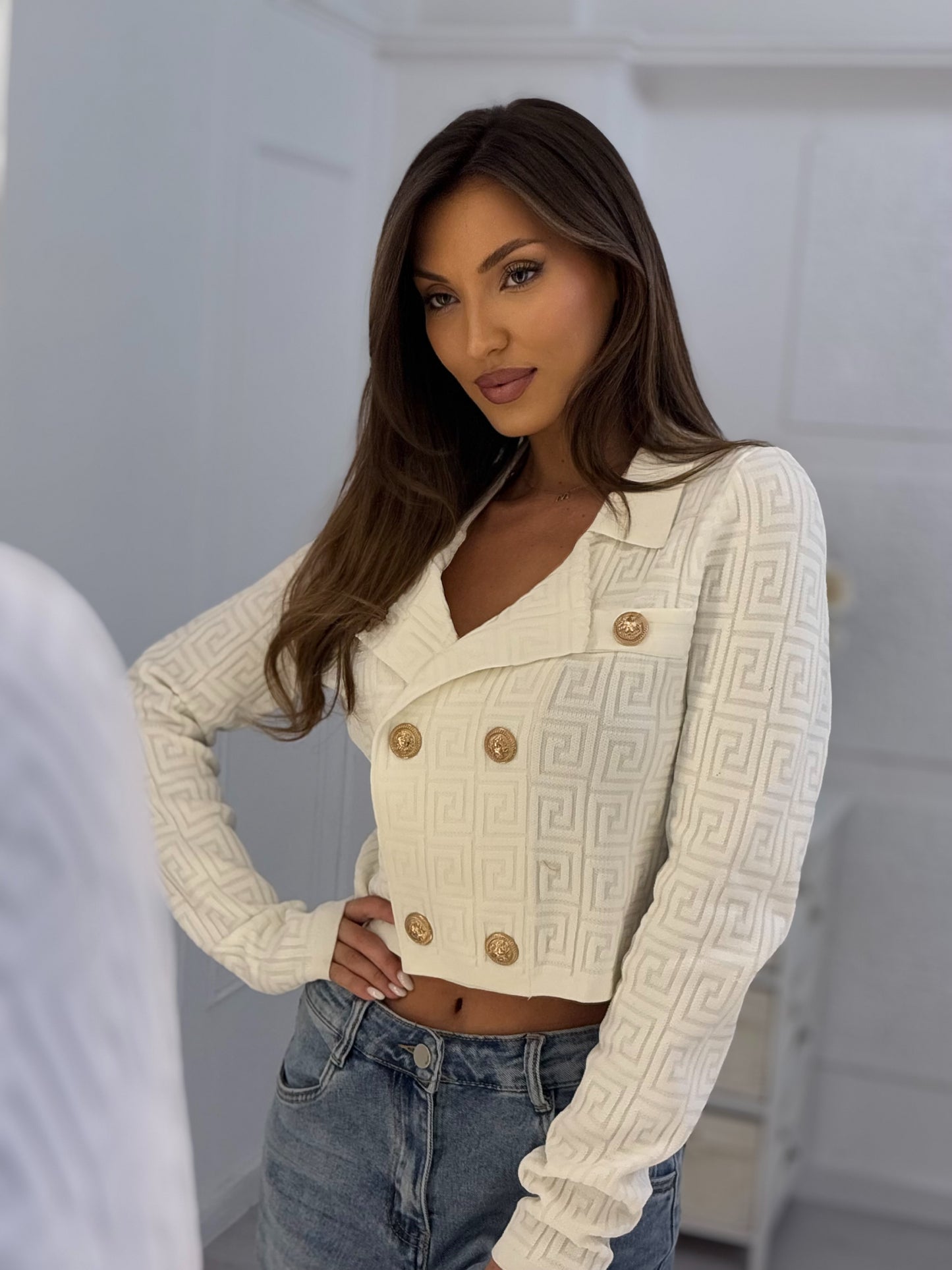 Fency cardigan with ornaments