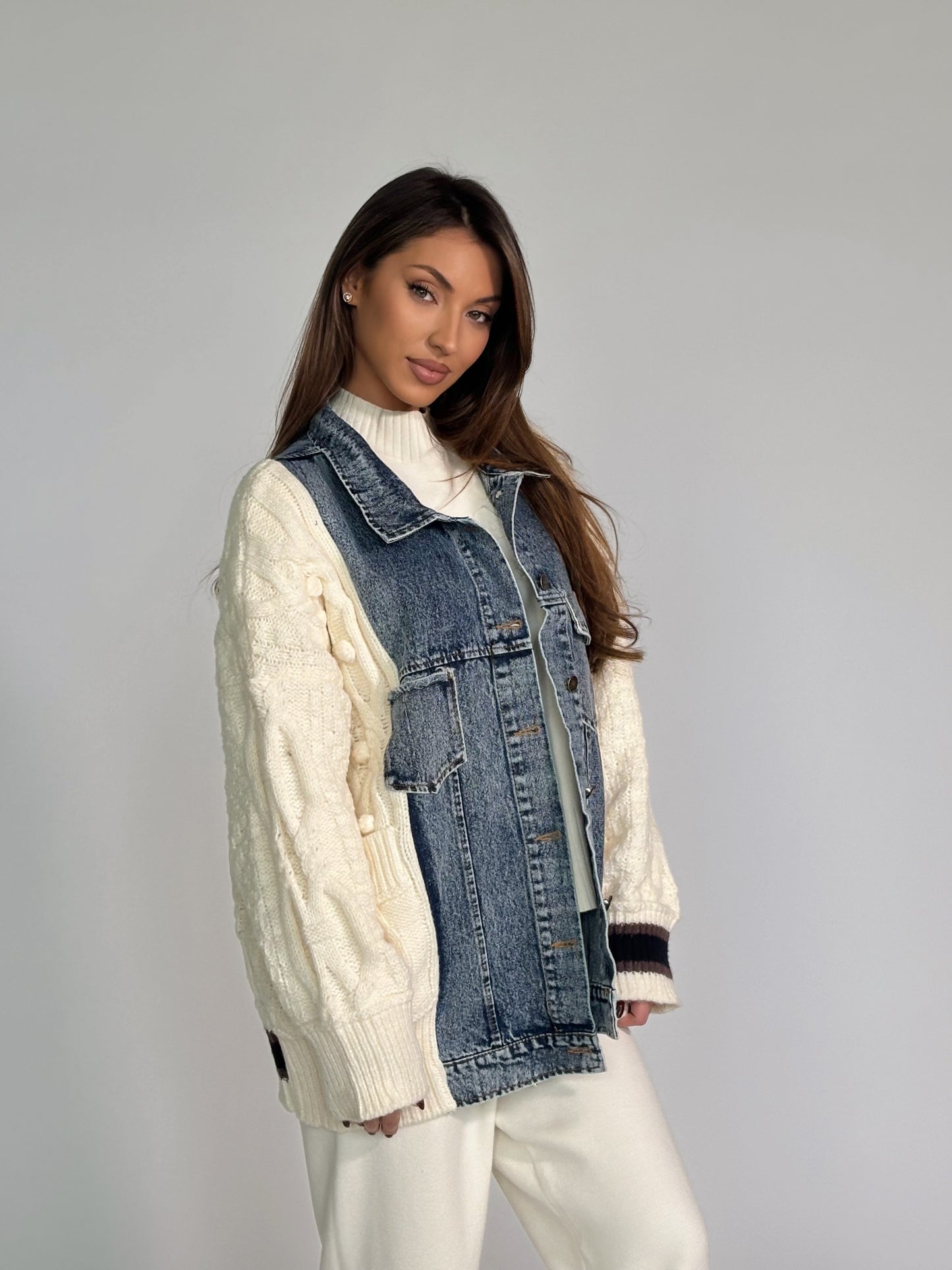 Жилетка с дънкови елементи Verina