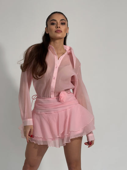 Рокля Bambina с подвижна роза