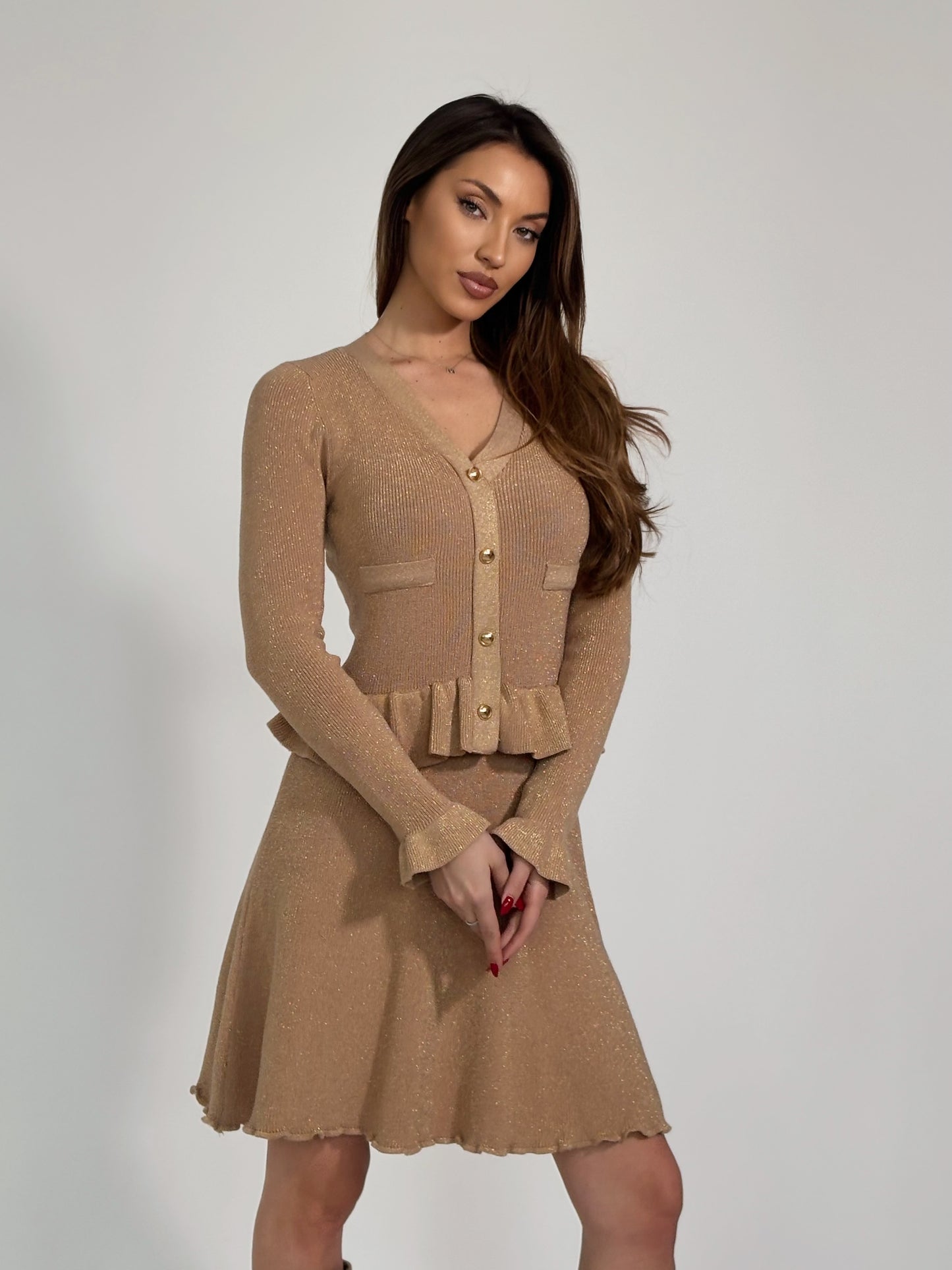 Рокля Belina с лъскава нишка