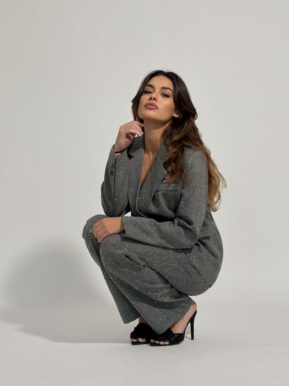 Костюм Viola с камъни и вълна