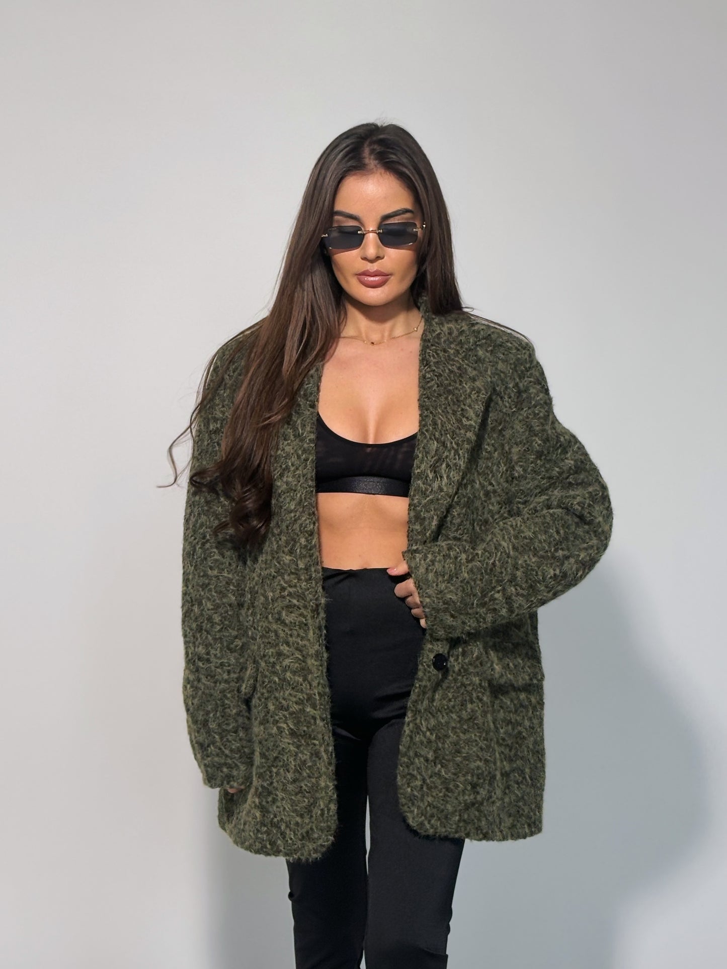 Блейзър Cocona от плътна материя