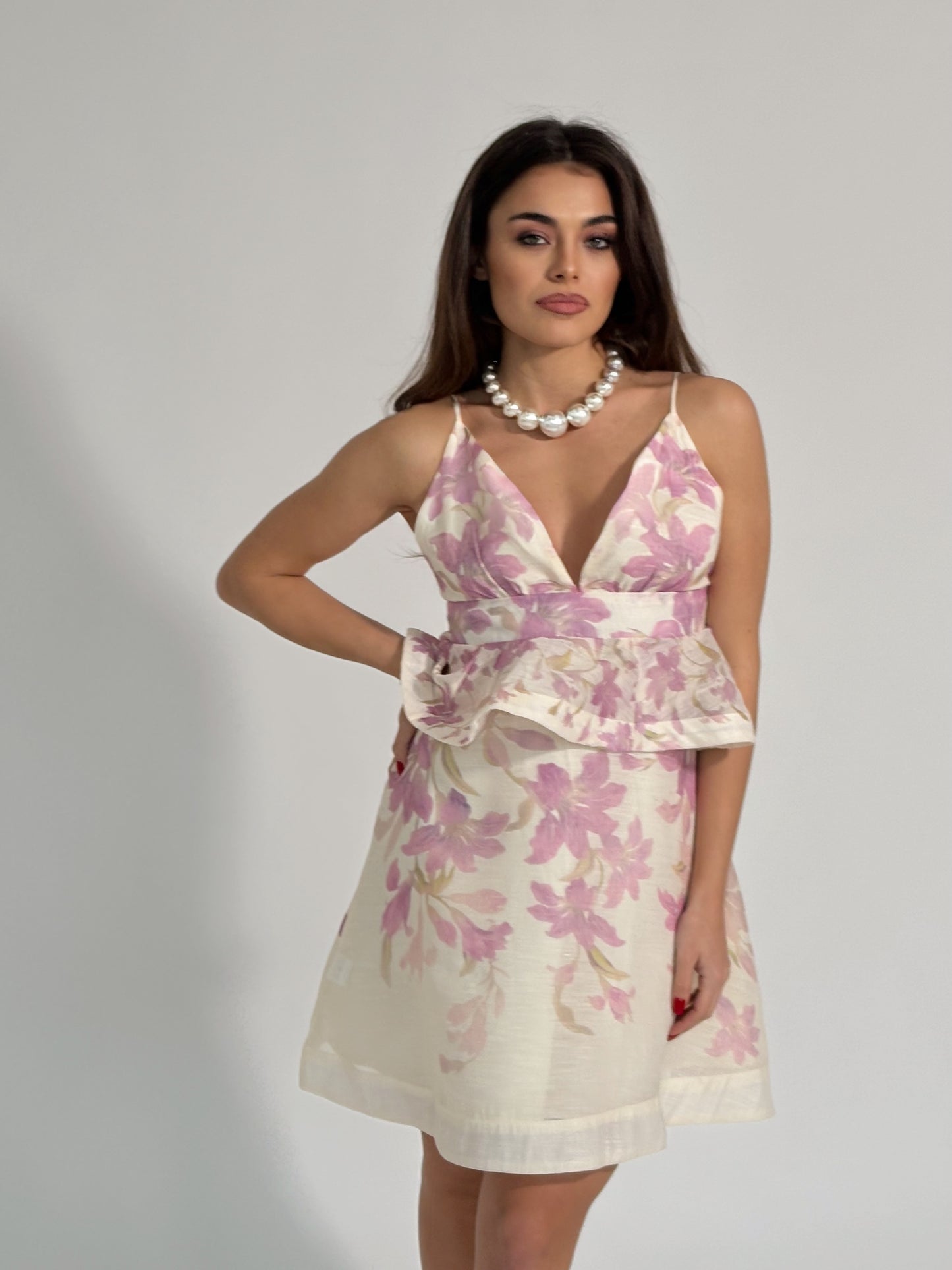 Рокля Lavander с цветя