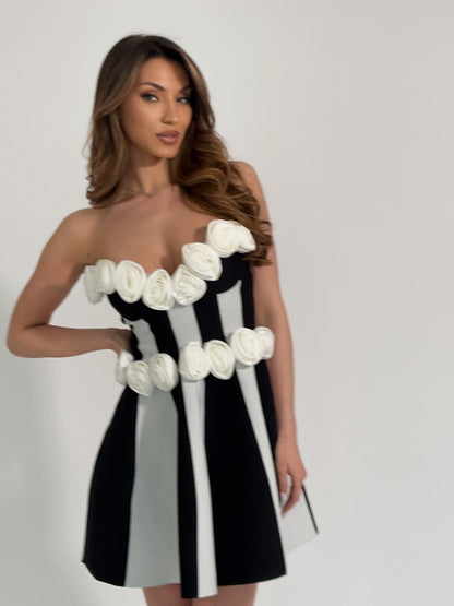 Besa dress with flowers